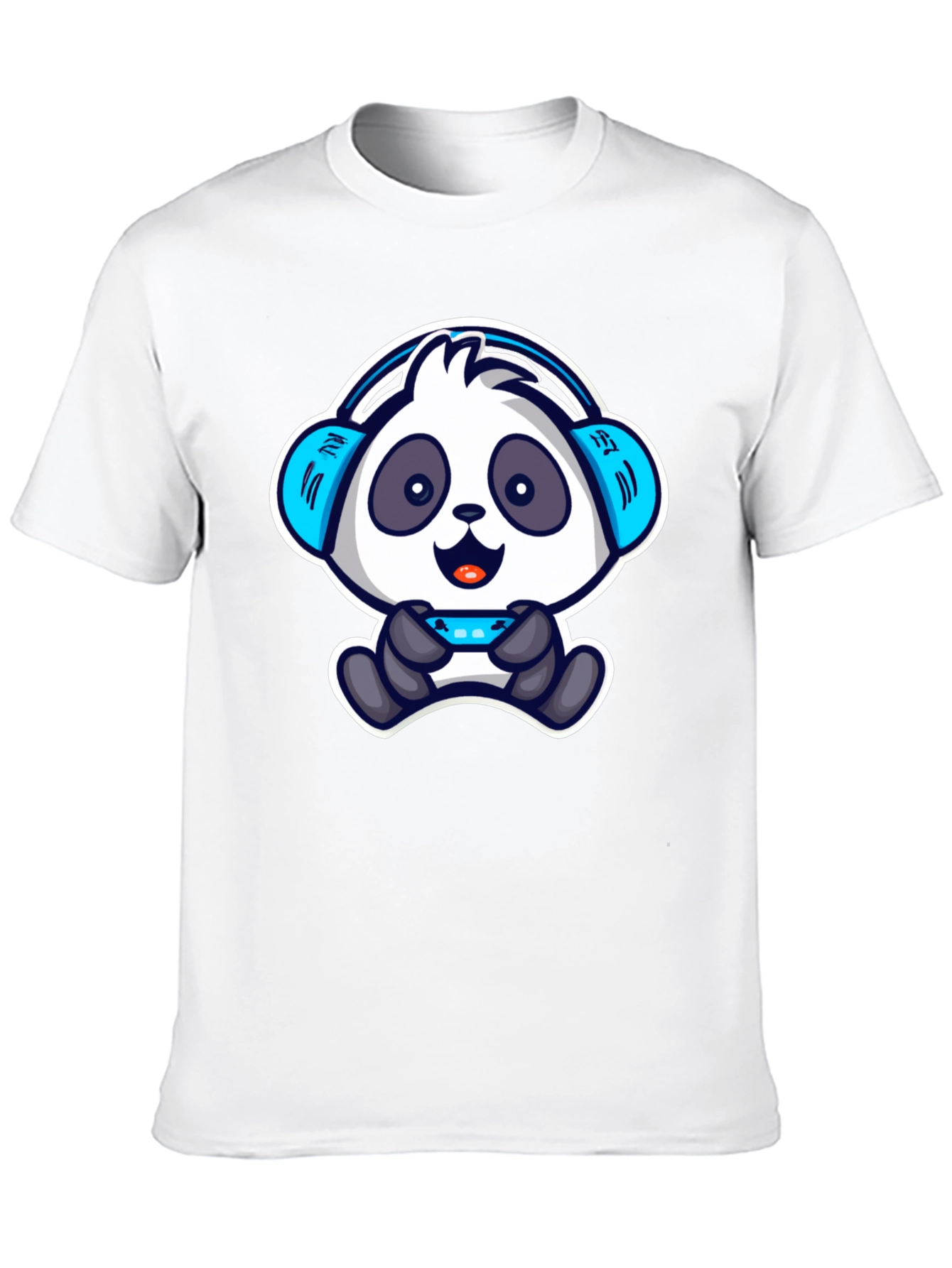 Gamer Panda T-Shirt - Cool Cartoon Design