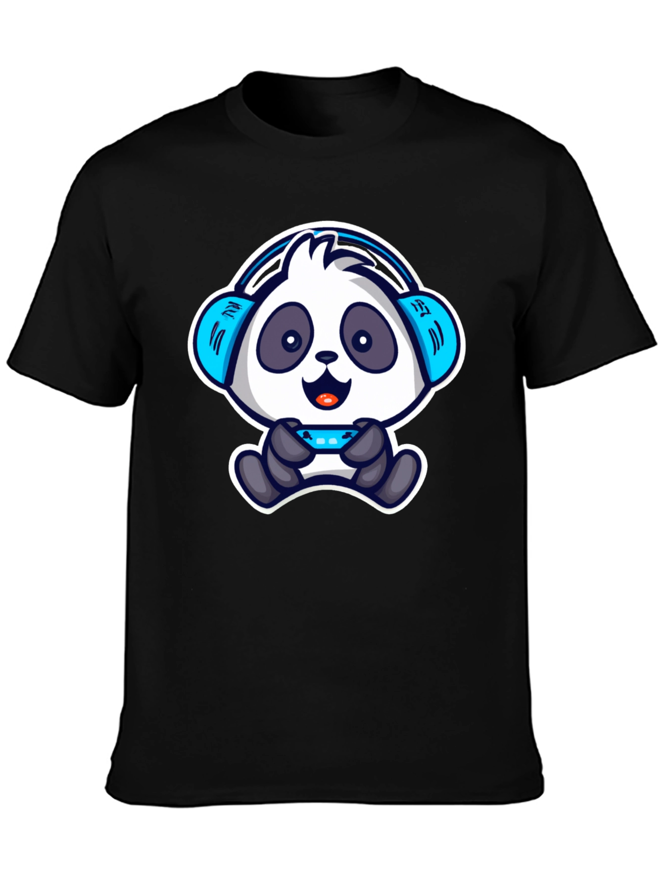 Gamer Panda T-Shirt - Cool Cartoon Design