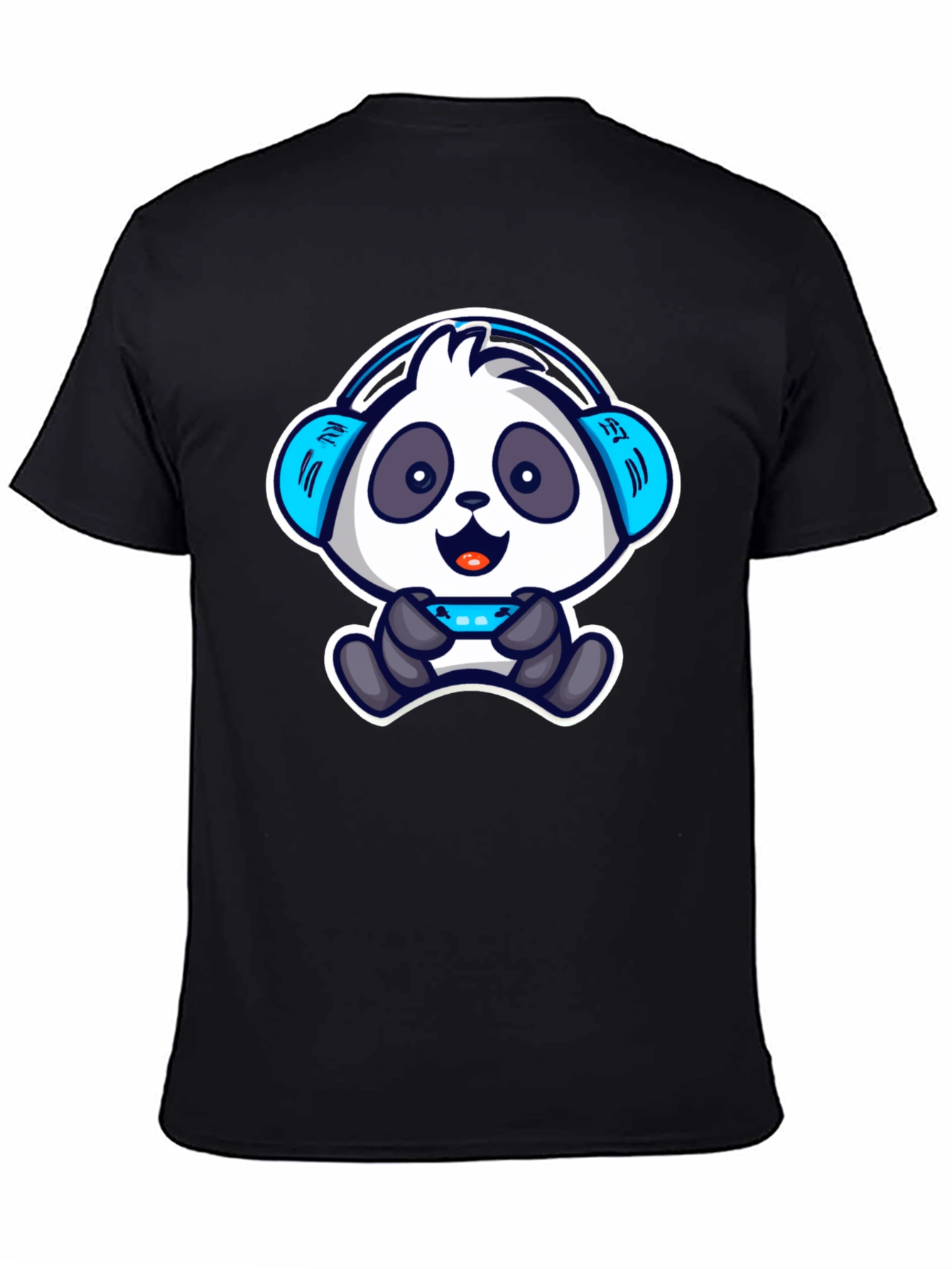Gamer Panda T-Shirt - Cool Cartoon Design