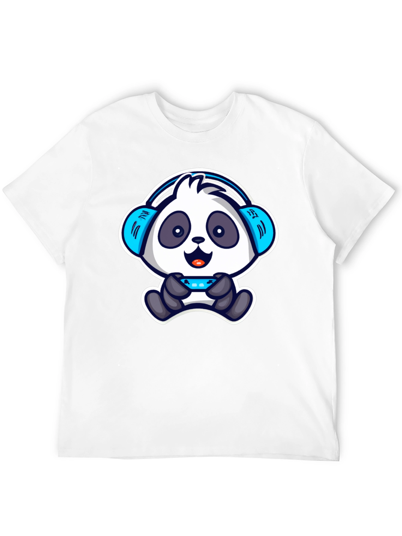 Gamer Panda T-Shirt - Cool Cartoon Design