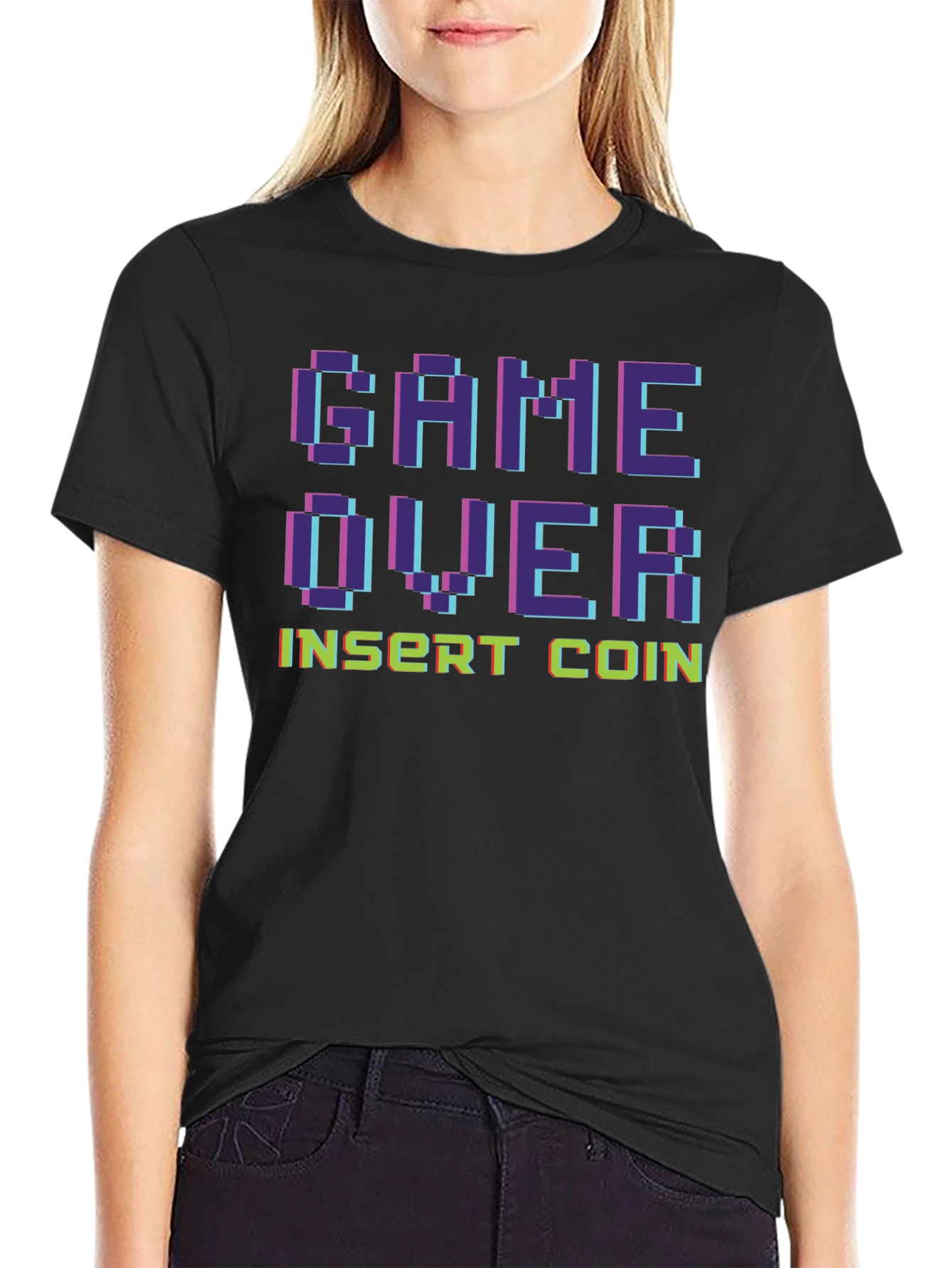 Game Over Insert Coin Retro Gaming T-Shirt