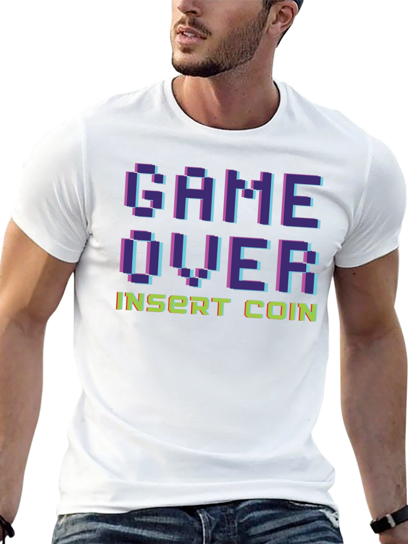 Game Over Insert Coin Retro Gaming T-Shirt
