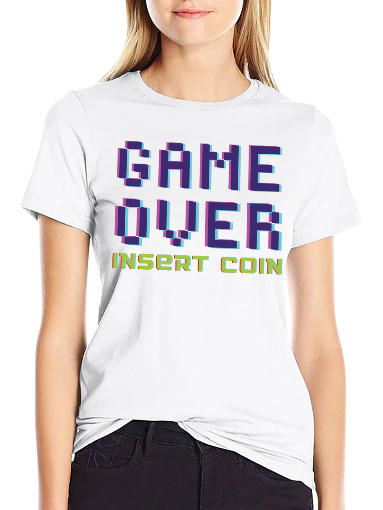 Game Over Insert Coin Retro Gaming T-Shirt