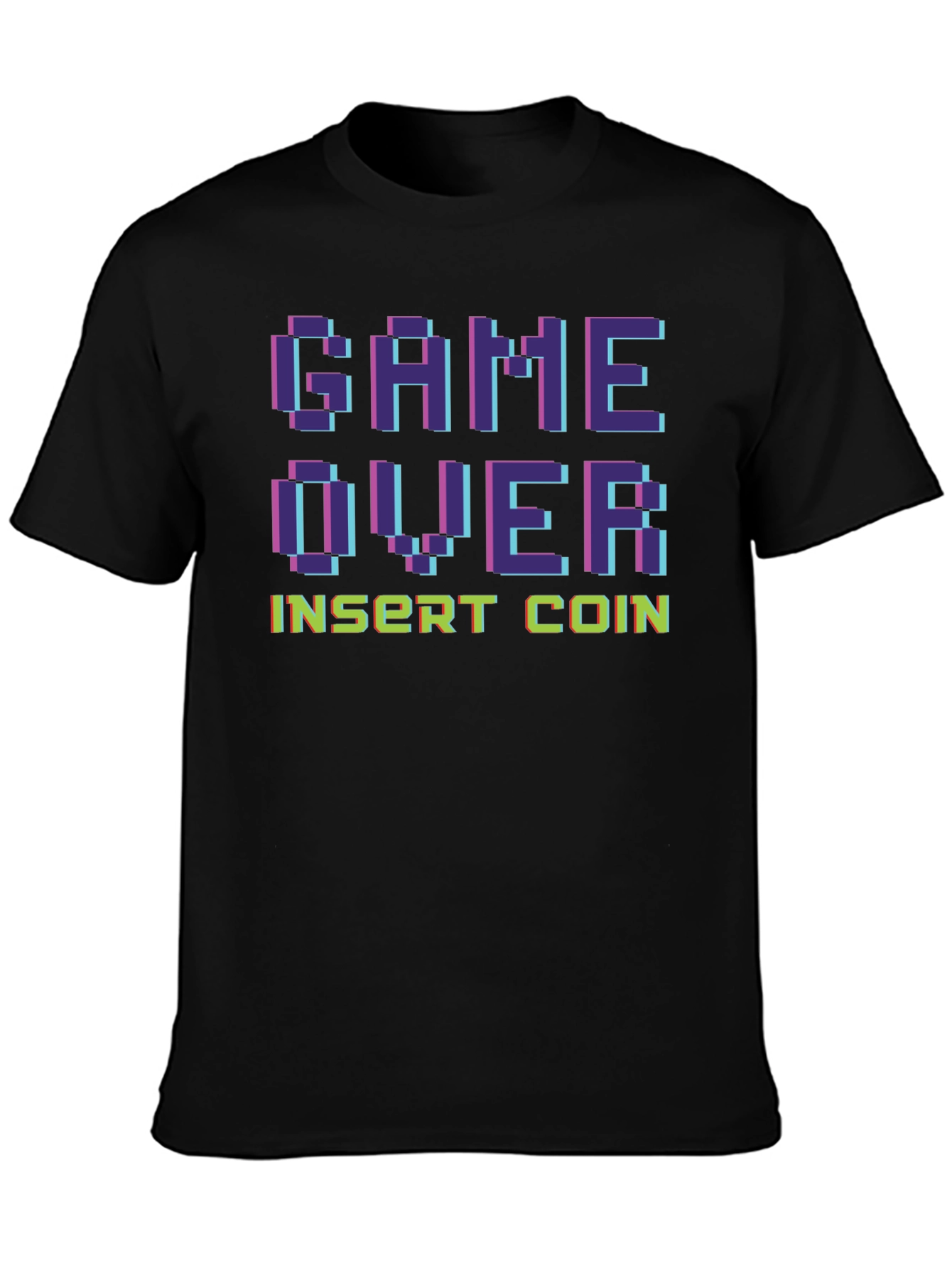 Game Over Insert Coin Retro Gaming T-Shirt