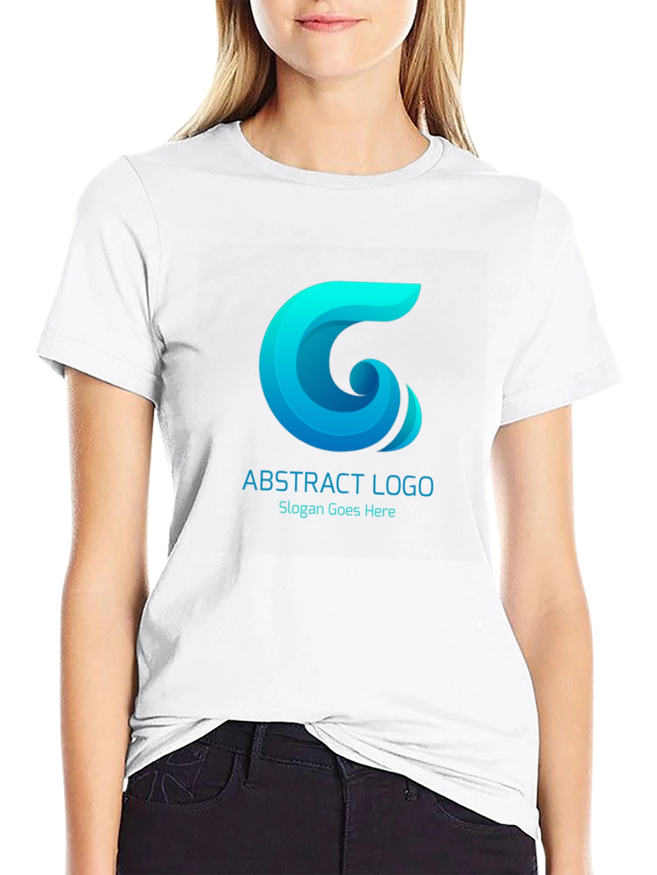Abstract Logo Black T-Shirt