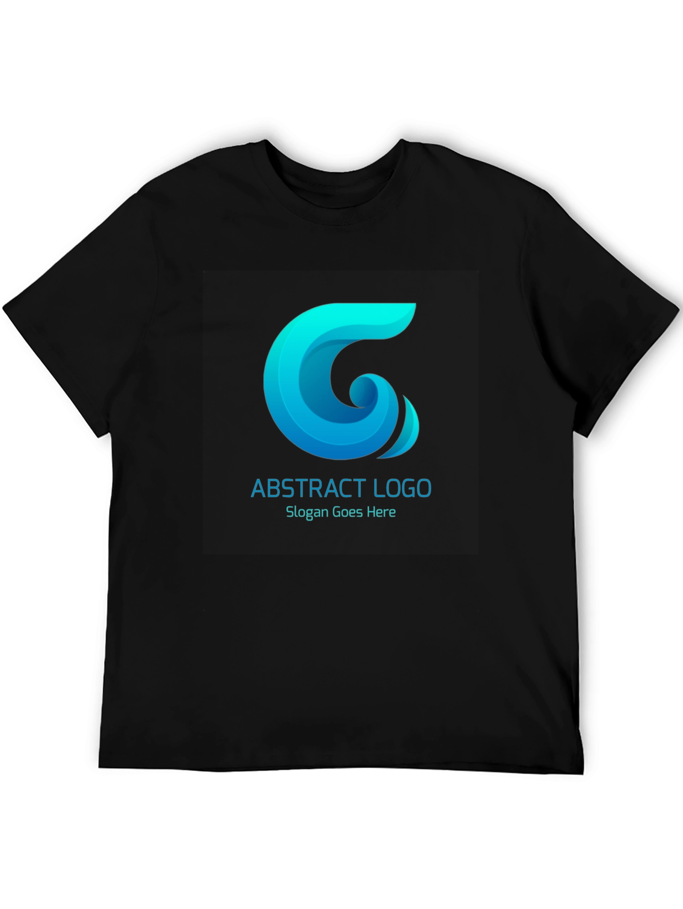Abstract Logo Black T-Shirt
