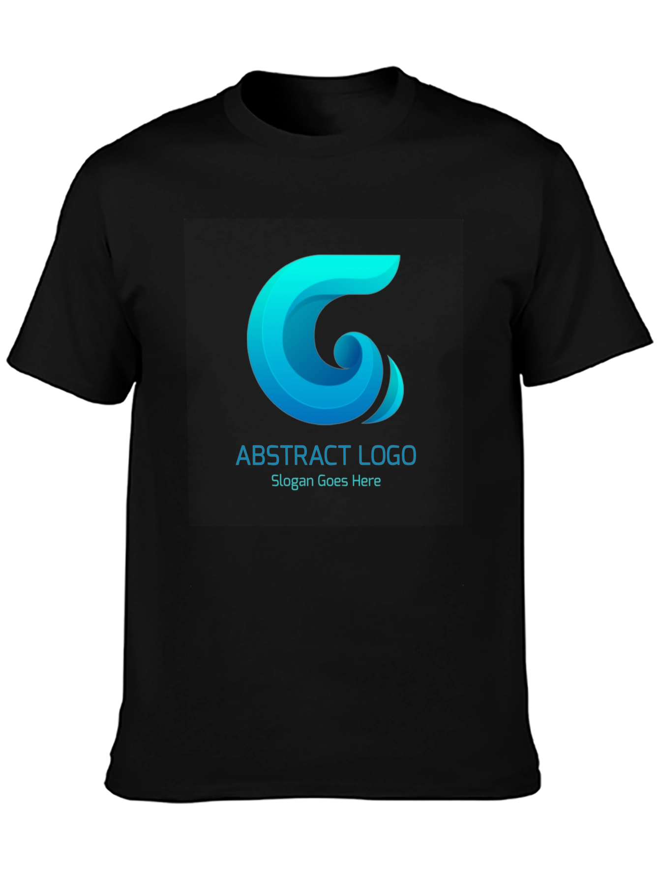 Abstract Logo Black T-Shirt
