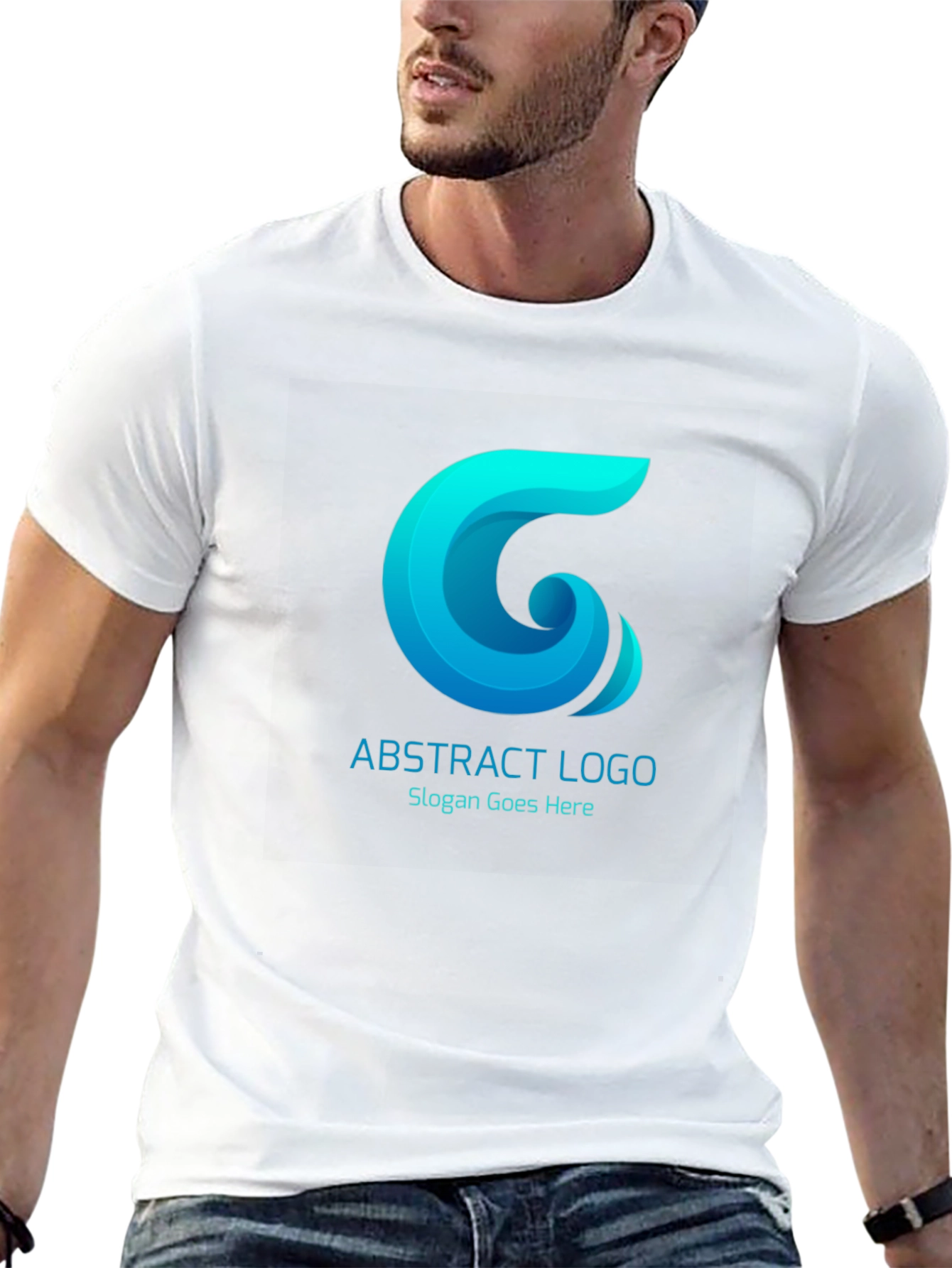 Abstract Logo Black T-Shirt