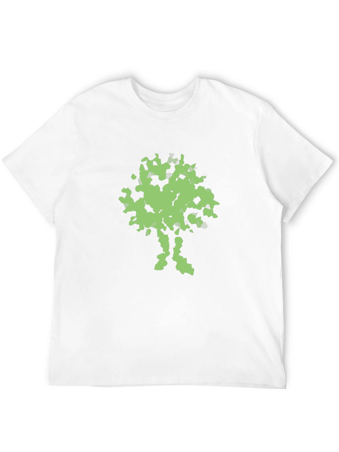 Abstract Tree Graphic Print Black T-Shirt