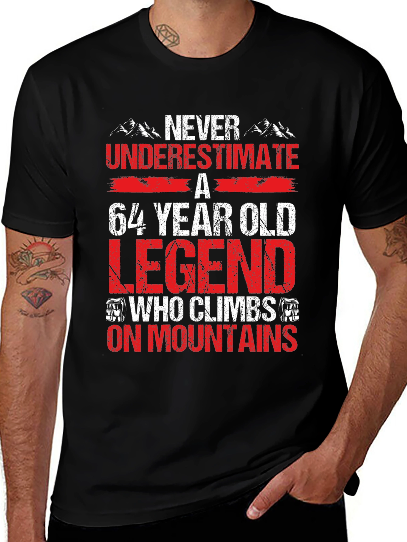64 Year Old Legend Mountain Climber T-Shirt