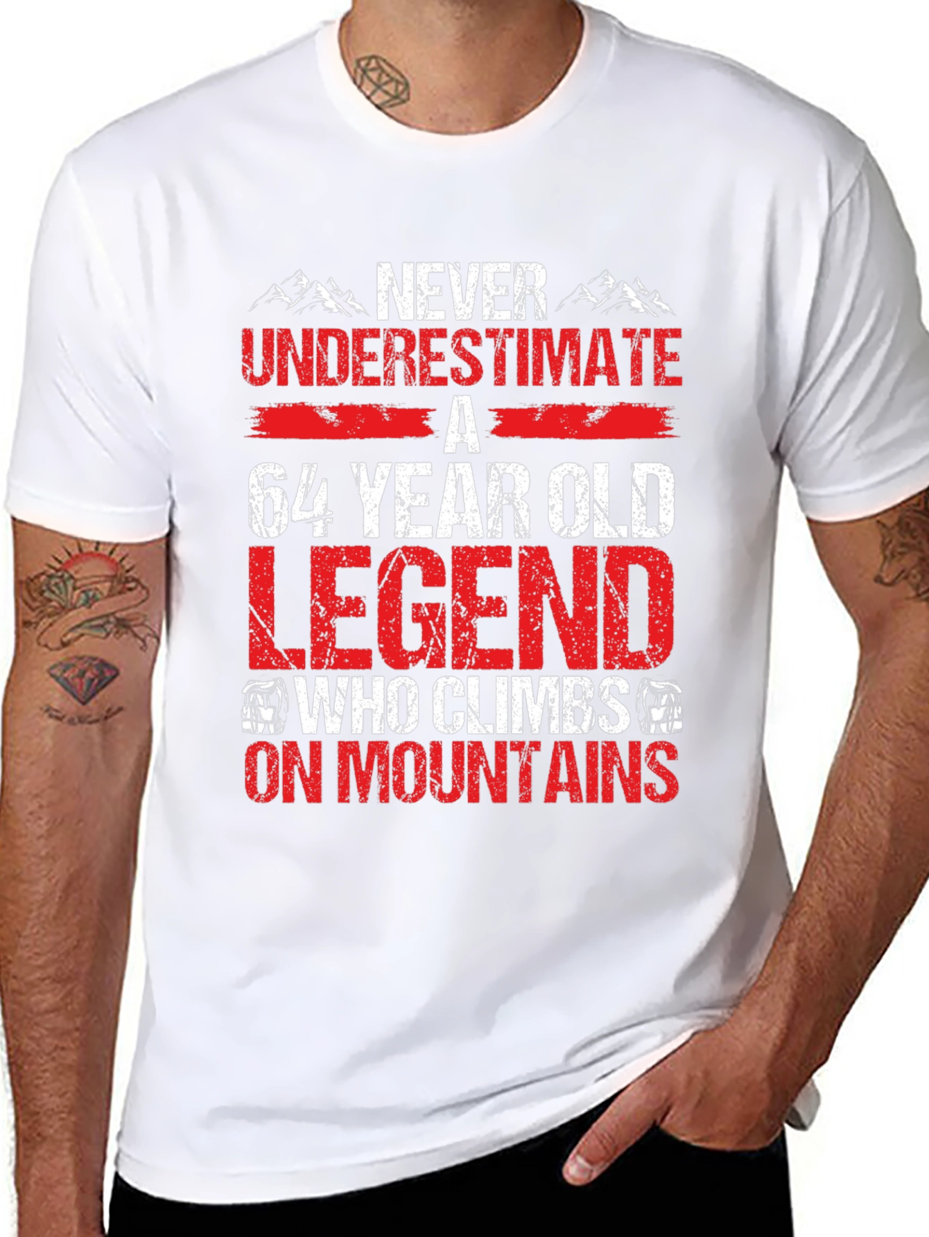 64 Year Old Legend Mountain Climber T-Shirt