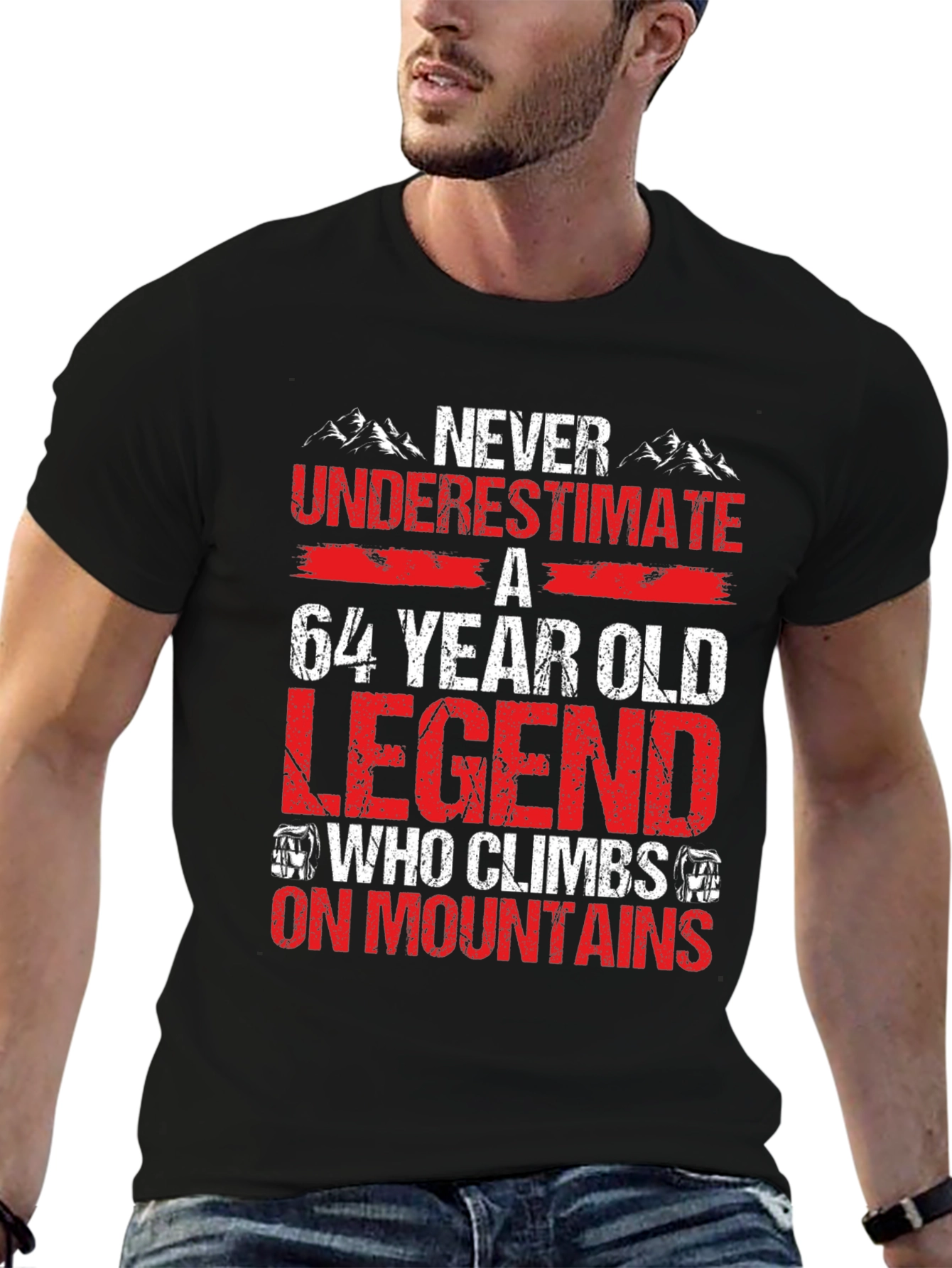 64 Year Old Legend Mountain Climber T-Shirt