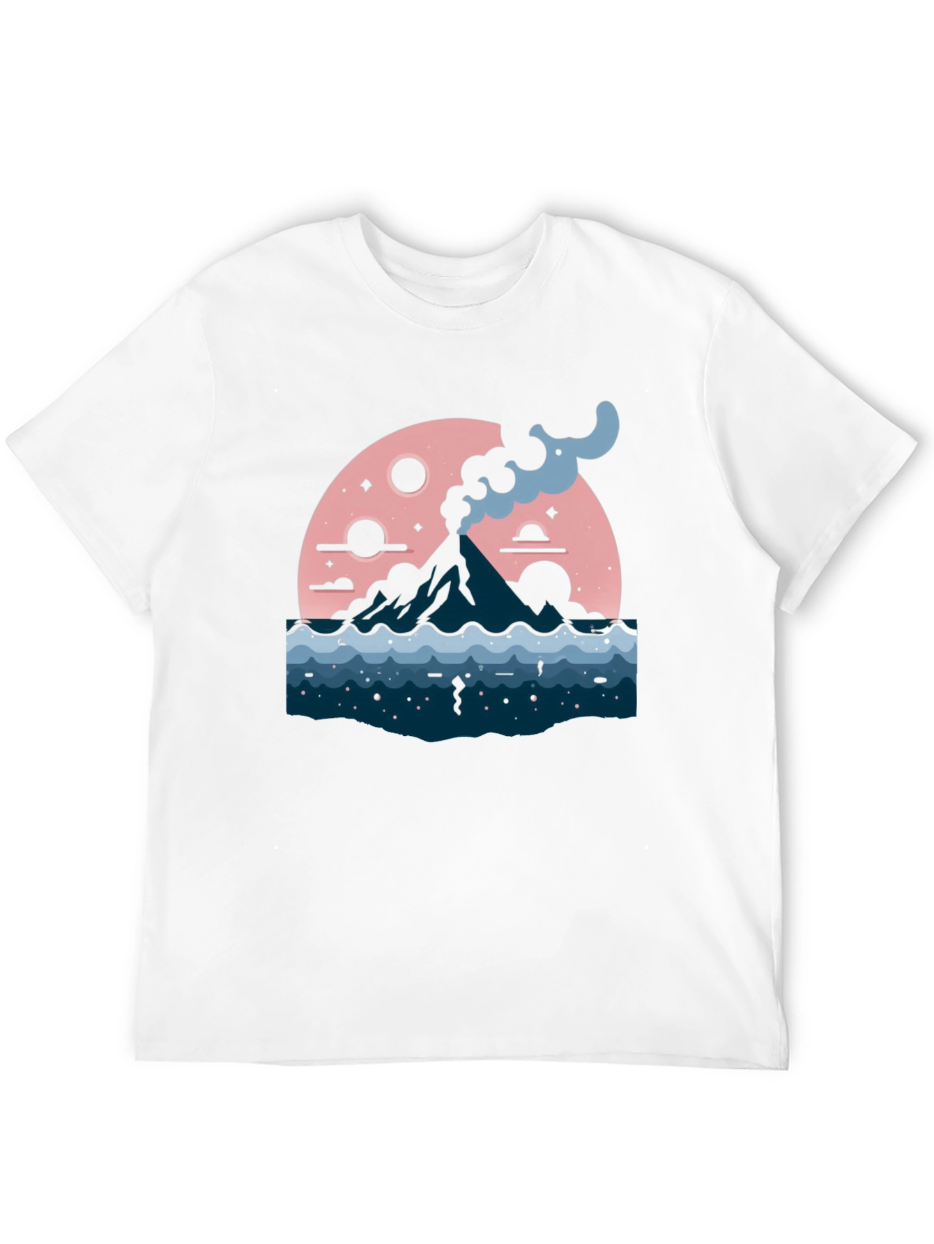 Volcano Moon Graphic Tee - Stylish and Unique