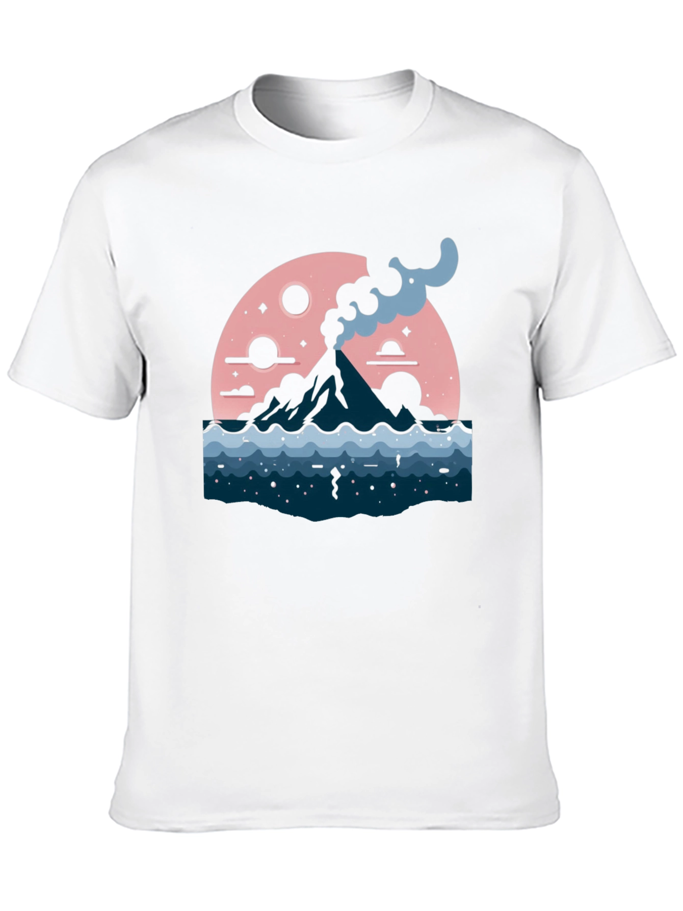 Volcano Moon Graphic Tee - Stylish and Unique