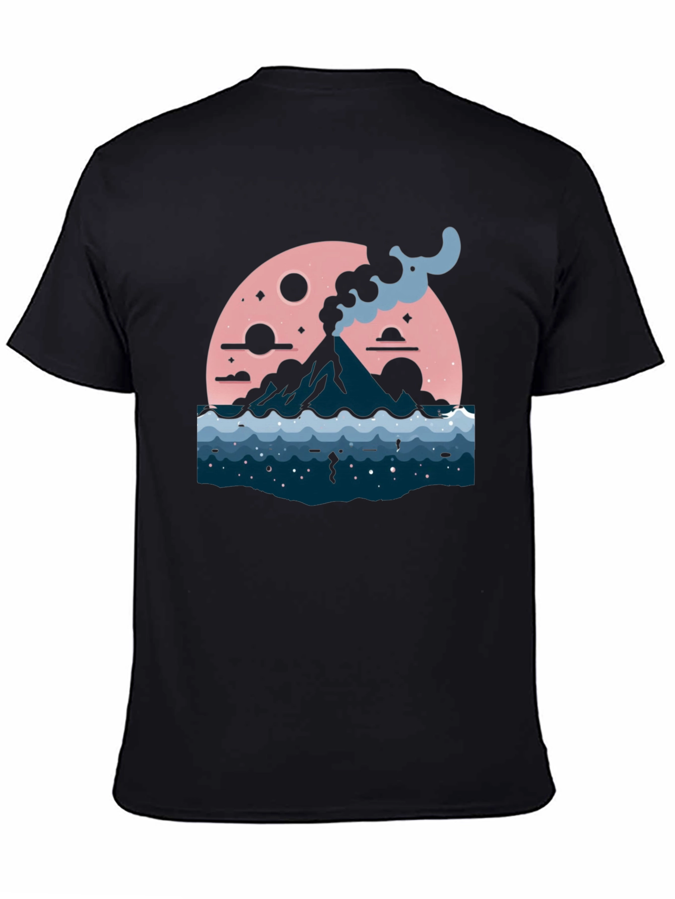 Volcano Moon Graphic Tee - Stylish and Unique