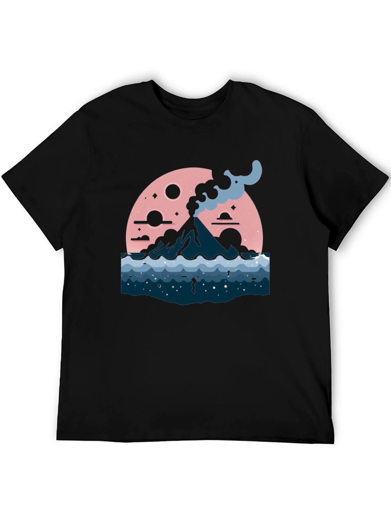 Volcano Moon Graphic Tee - Stylish and Unique