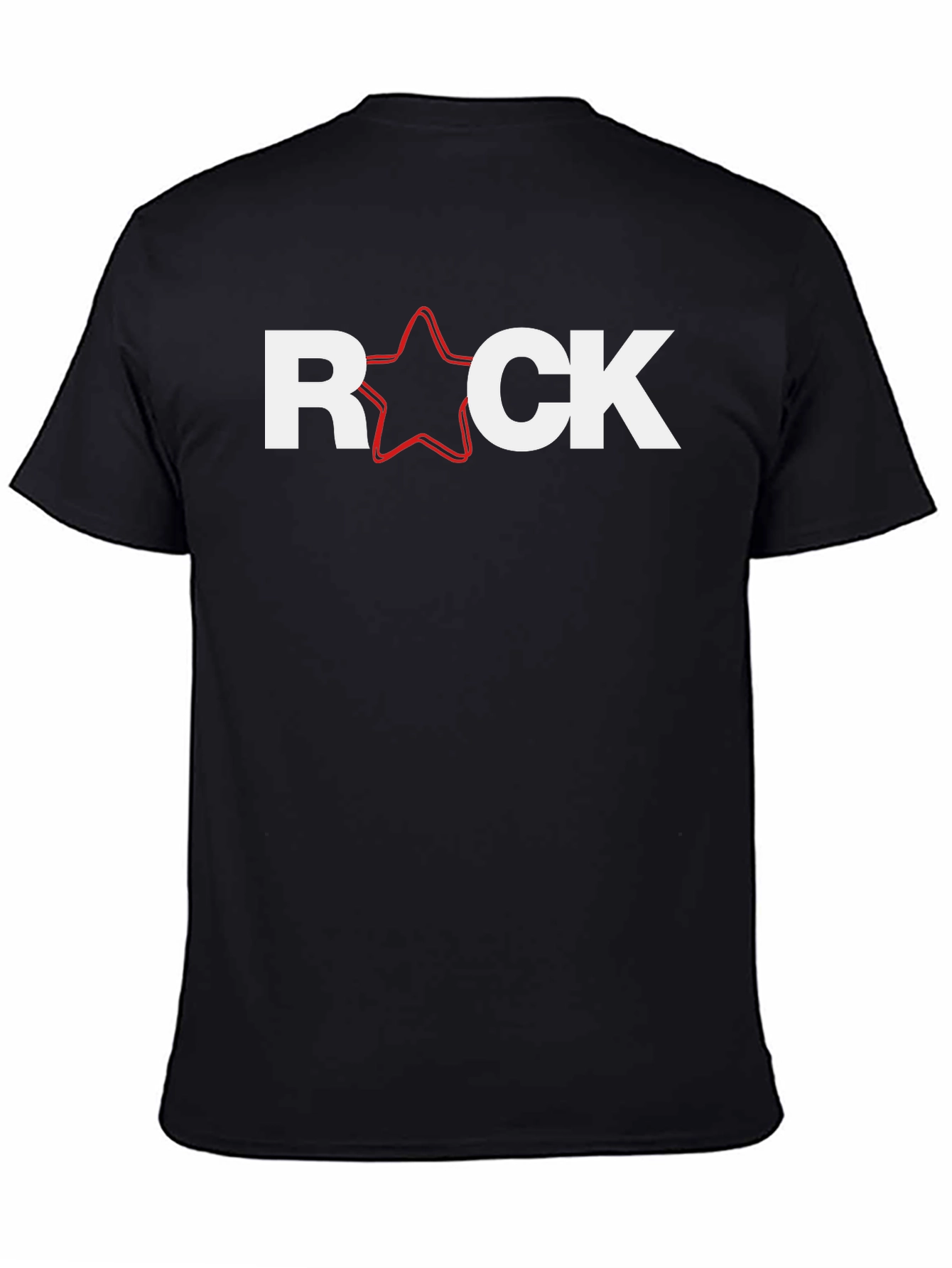 Rock Star Graphic T-Shirt - Classic Crew Neck Tee
