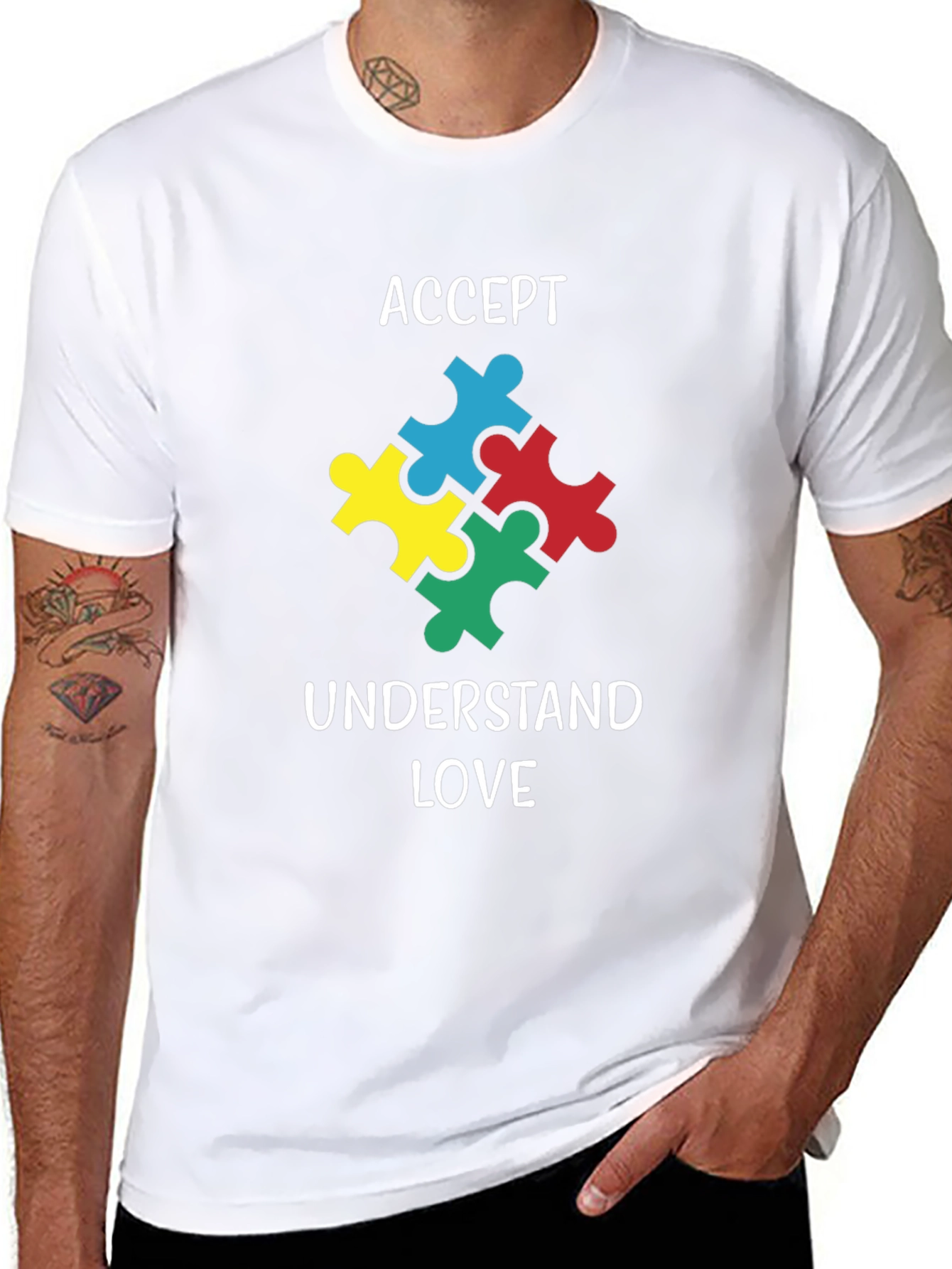 Autism Awareness T-Shirt: Accept Understand Love