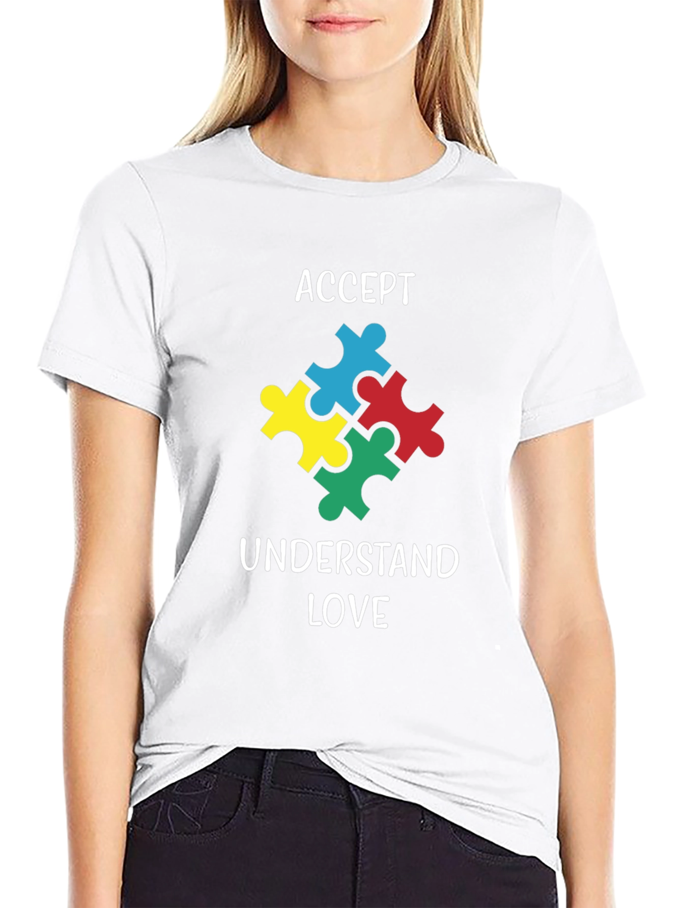 Autism Awareness T-Shirt: Accept Understand Love
