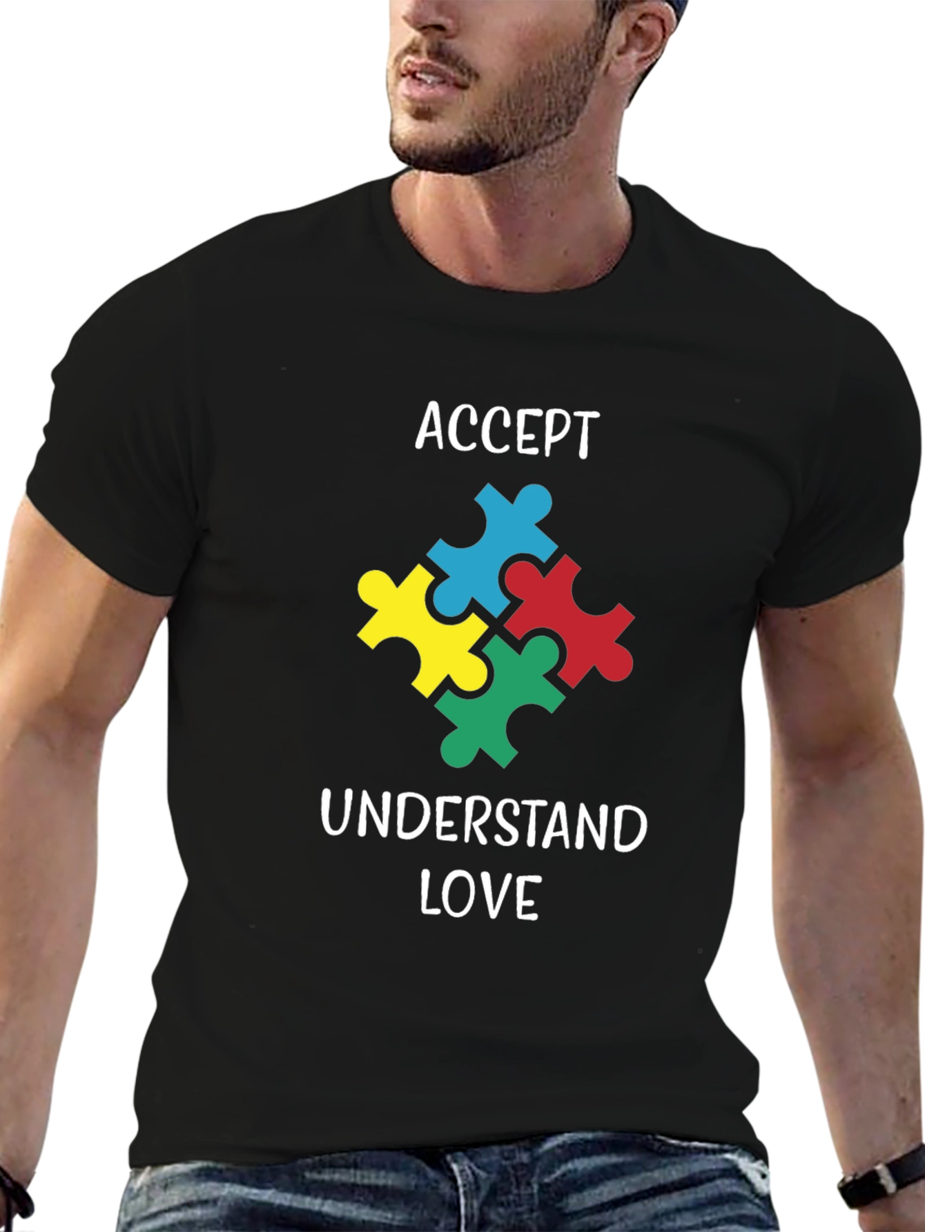 Autism Awareness T-Shirt: Accept Understand Love