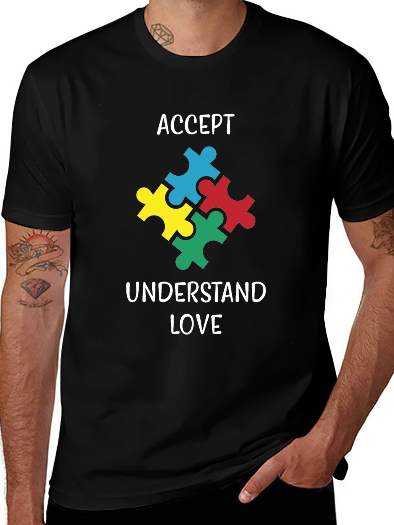 Autism Awareness T-Shirt: Accept Understand Love
