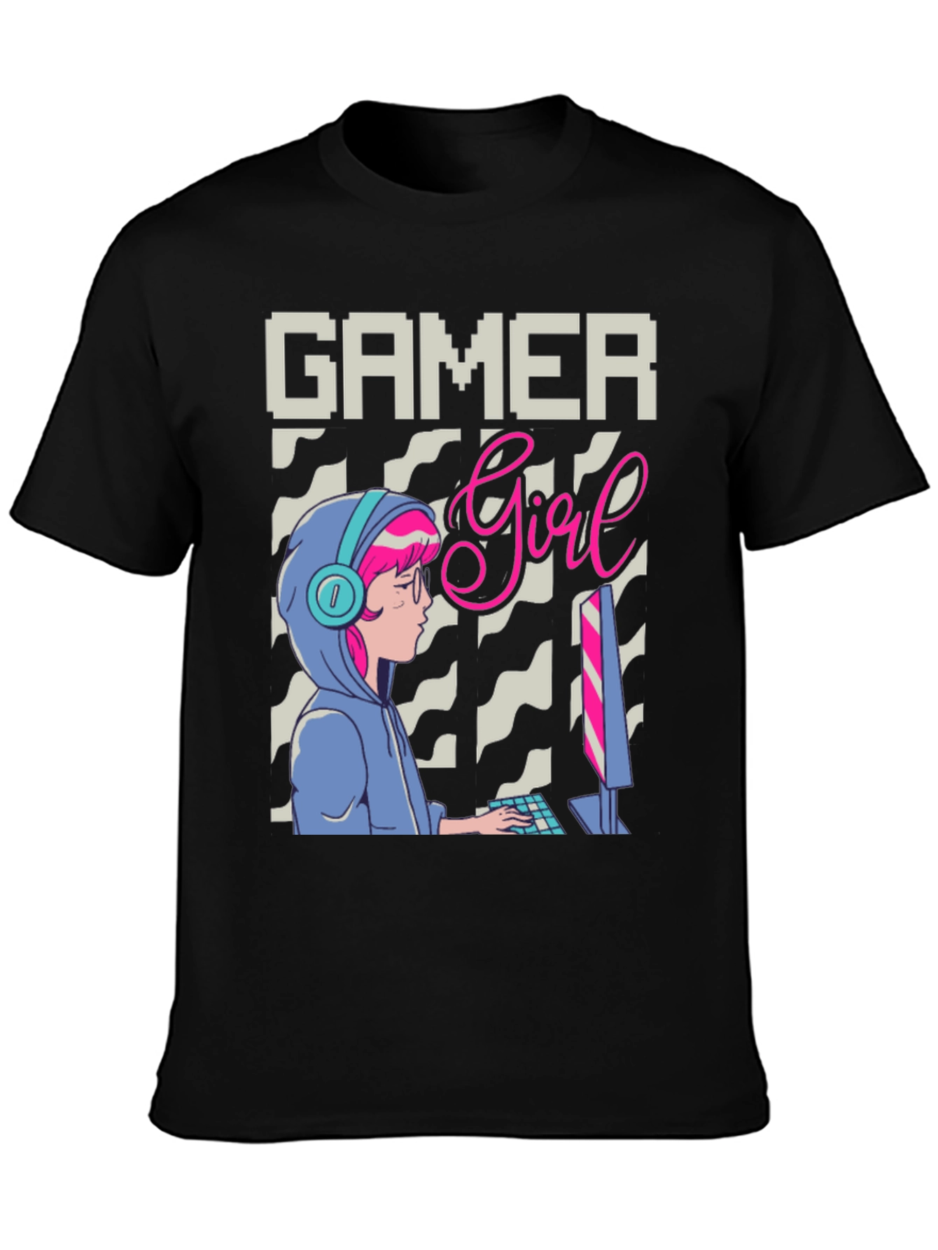 Gamer Girl Graphic Tee - Stylish Gaming Apparel