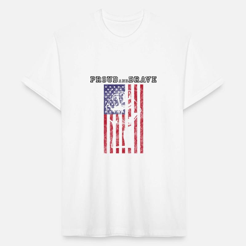 4th of July Patriotic American Flag Fist Proud