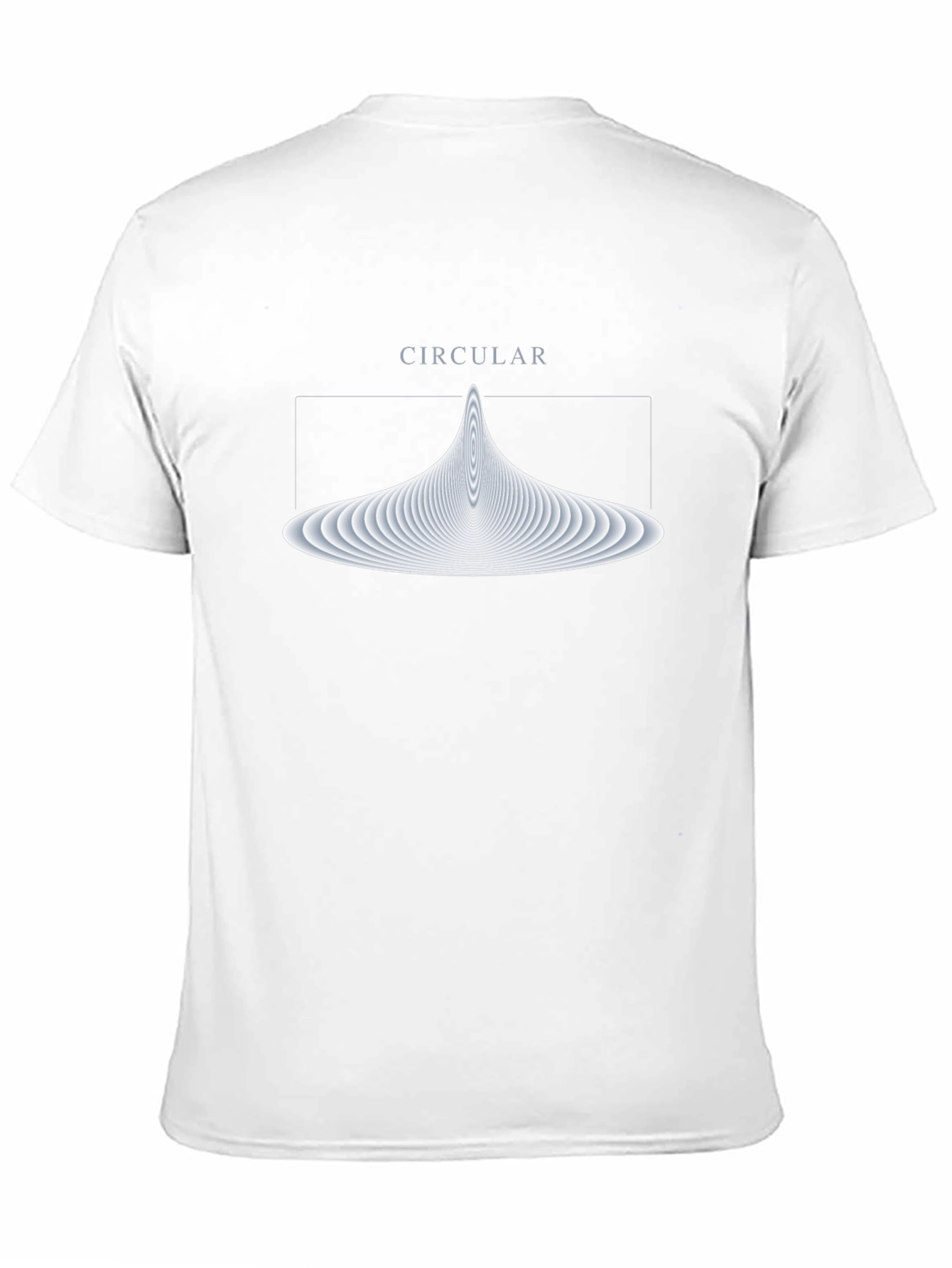 Abstract Circular Graphic Tee - Soft Black Cotton T-Shirt