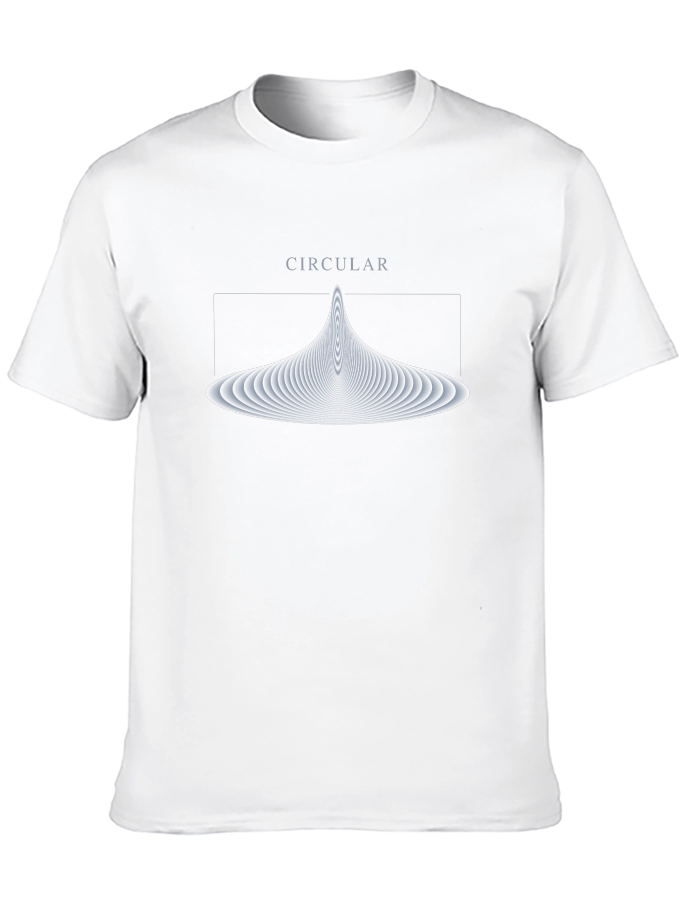 Abstract Circular Graphic Tee - Soft Black Cotton T-Shirt