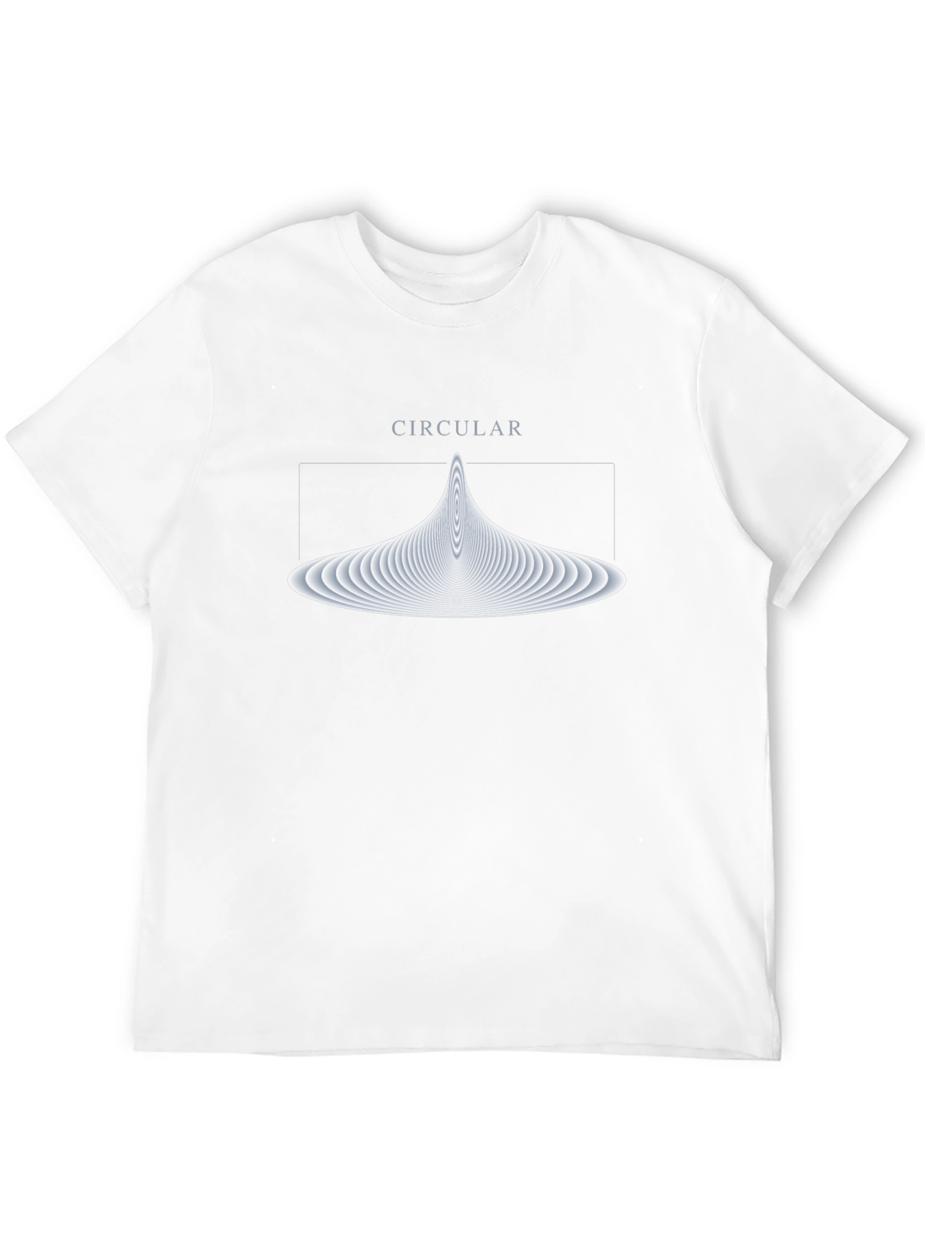 Abstract Circular Graphic Tee - Soft Black Cotton T-Shirt
