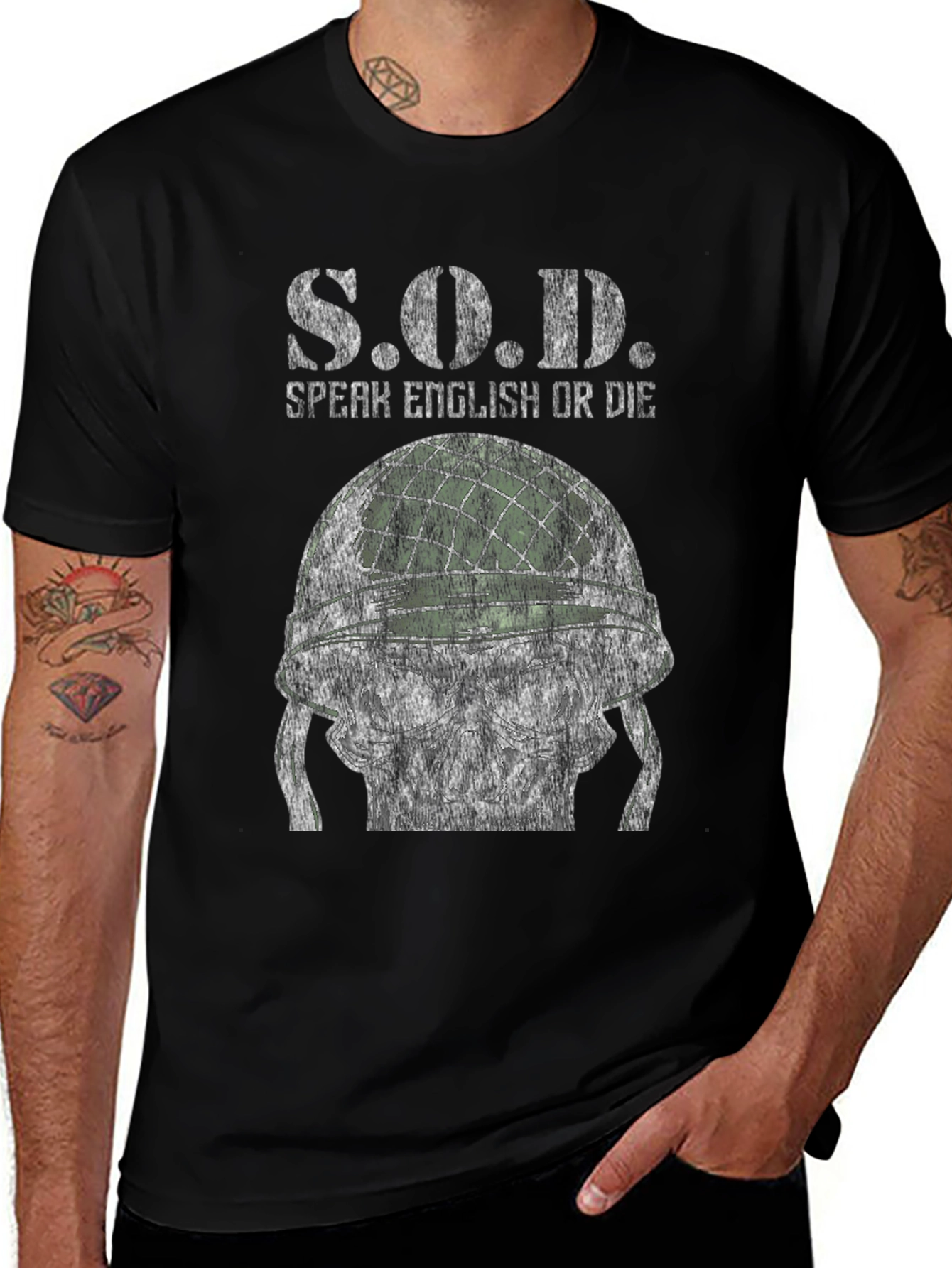 S.O.D. Speak English Or Die Graphic Tee