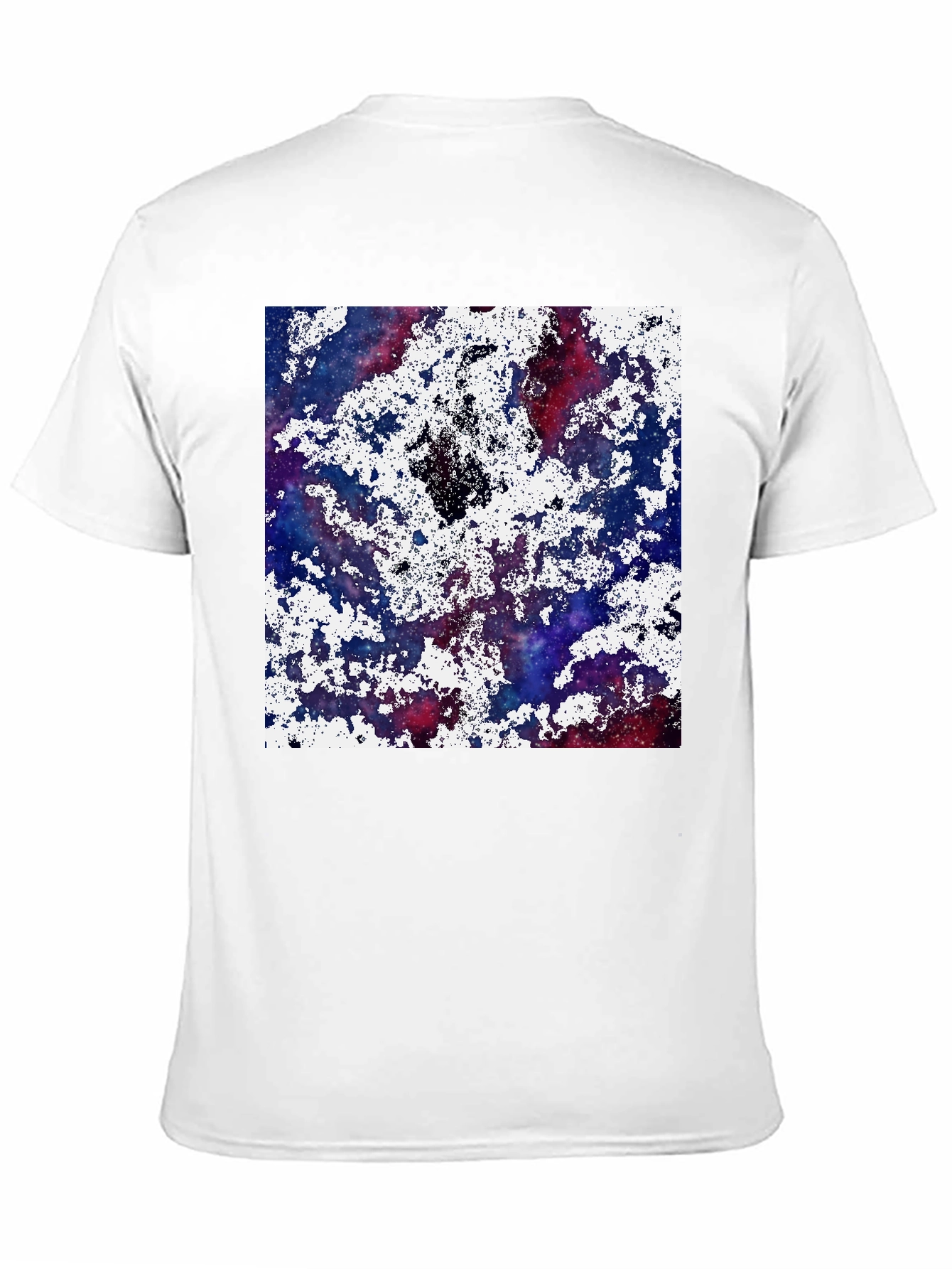 Galaxy Splatter Print T-Shirt - Cosmic Style