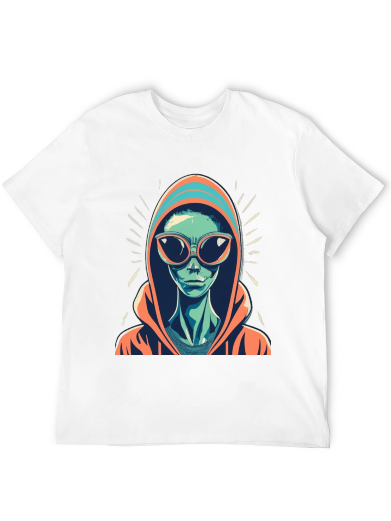 Alien Hoodie T-Shirt - Cool Graphic Tee