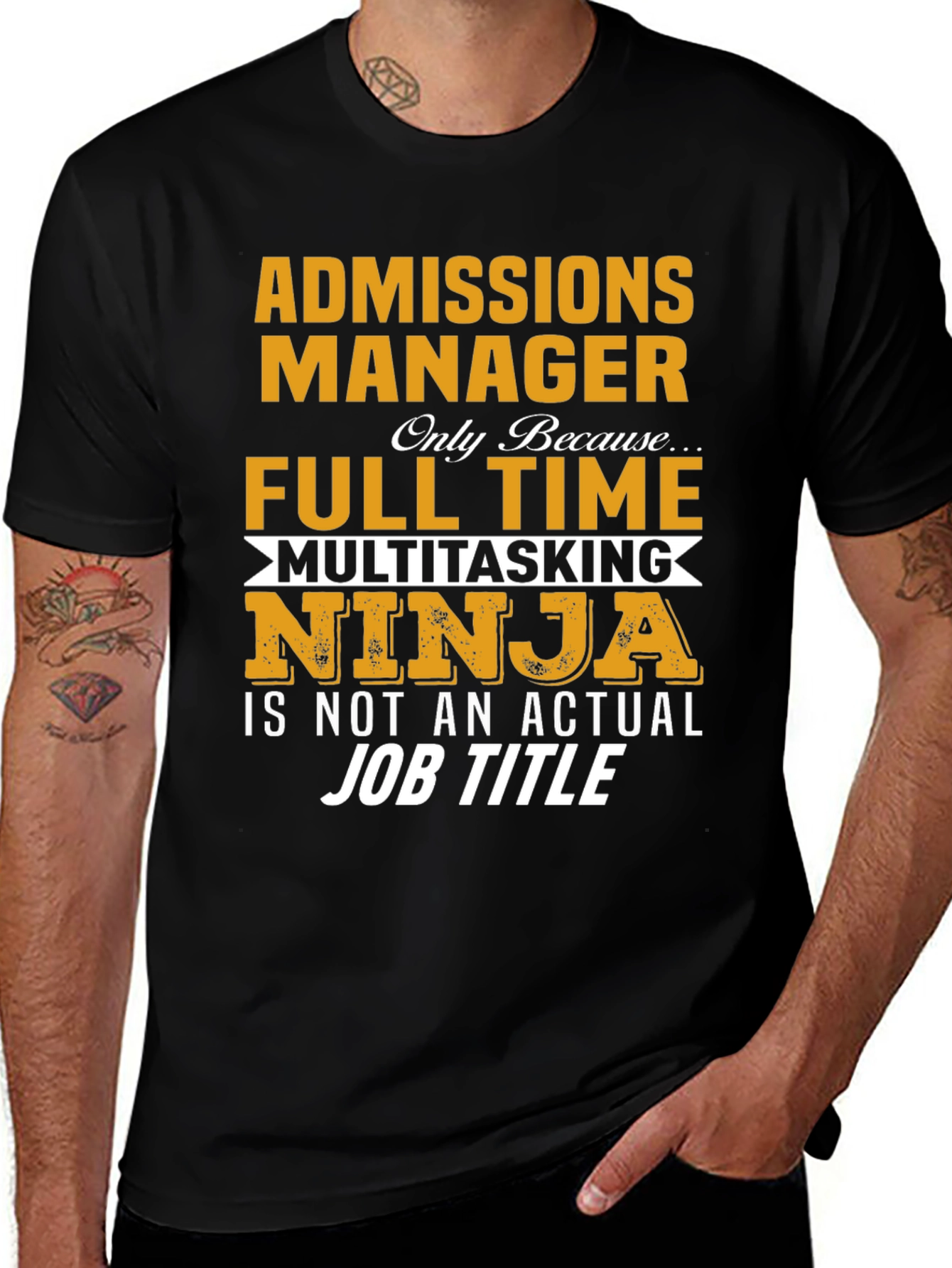 Admissions Manager Multitasking Ninja T-Shirt
