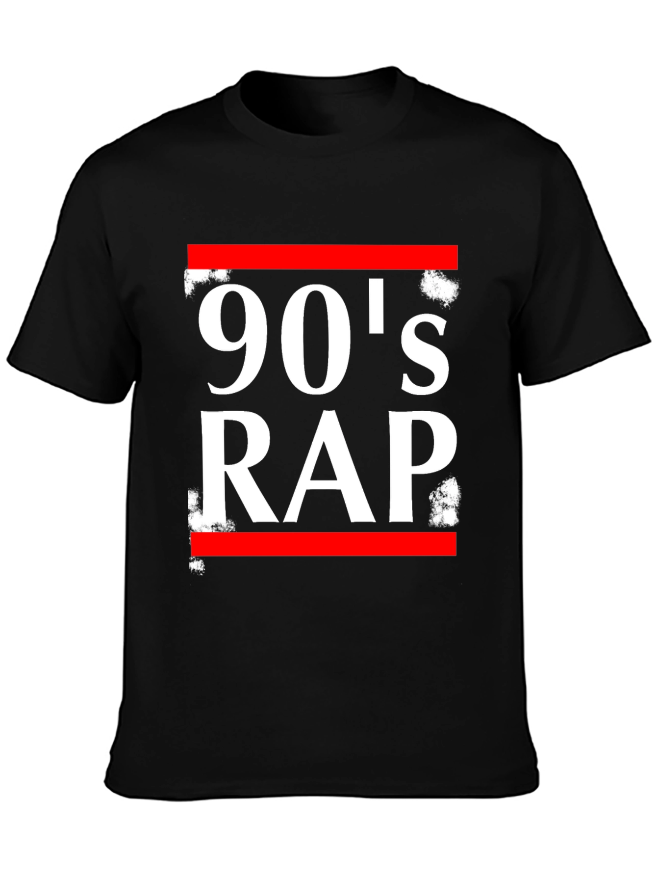 90s Rap Graphic T-Shirt - Black