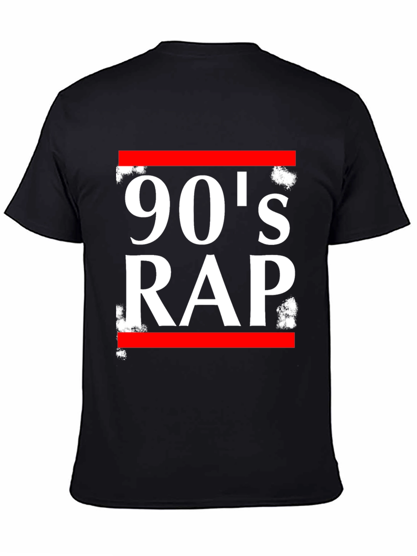 90s Rap Graphic T-Shirt - Black