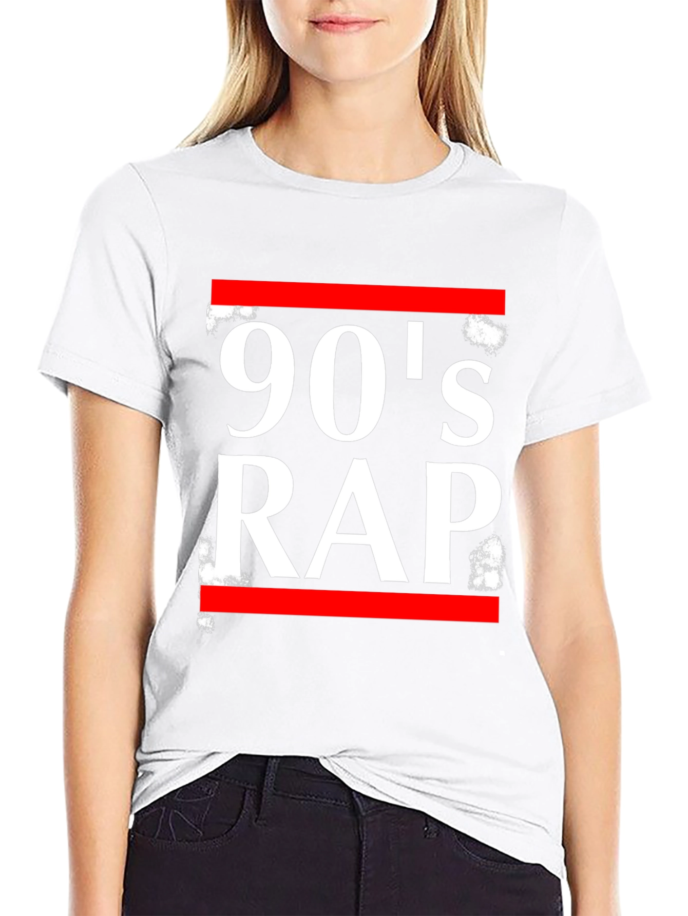 90s Rap Graphic T-Shirt - Black