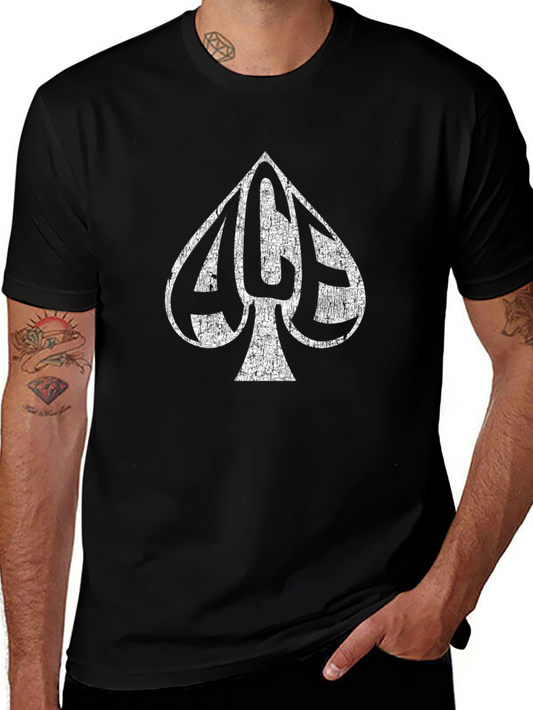 Ace of Spades Graphic T-Shirt - Distressed Print