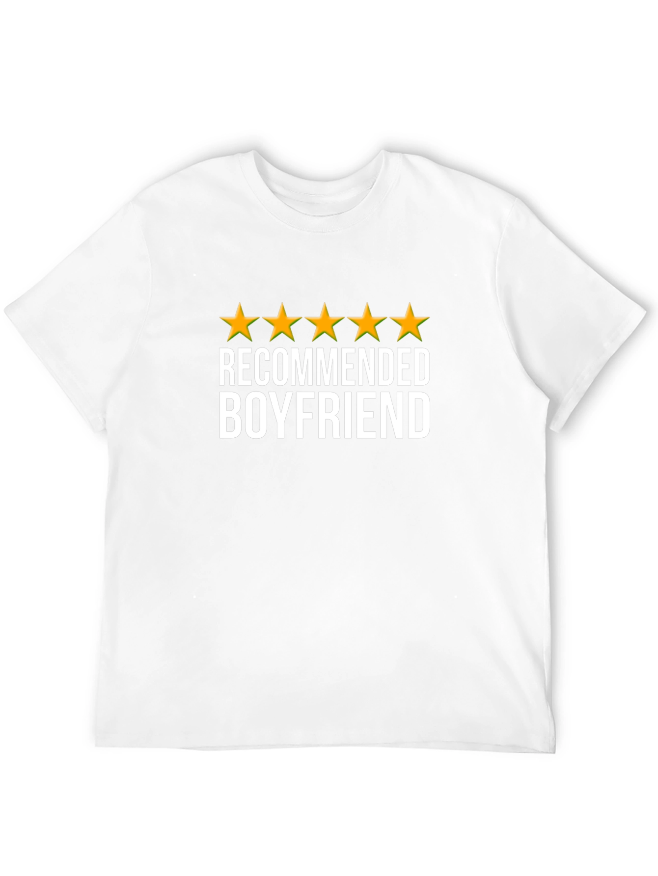 5-Star Recommended Boyfriend Graphic Tee - Black