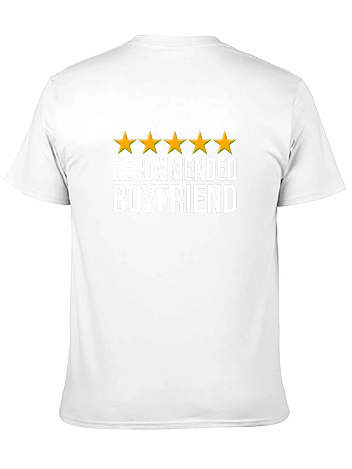 5-Star Recommended Boyfriend Graphic Tee - Black