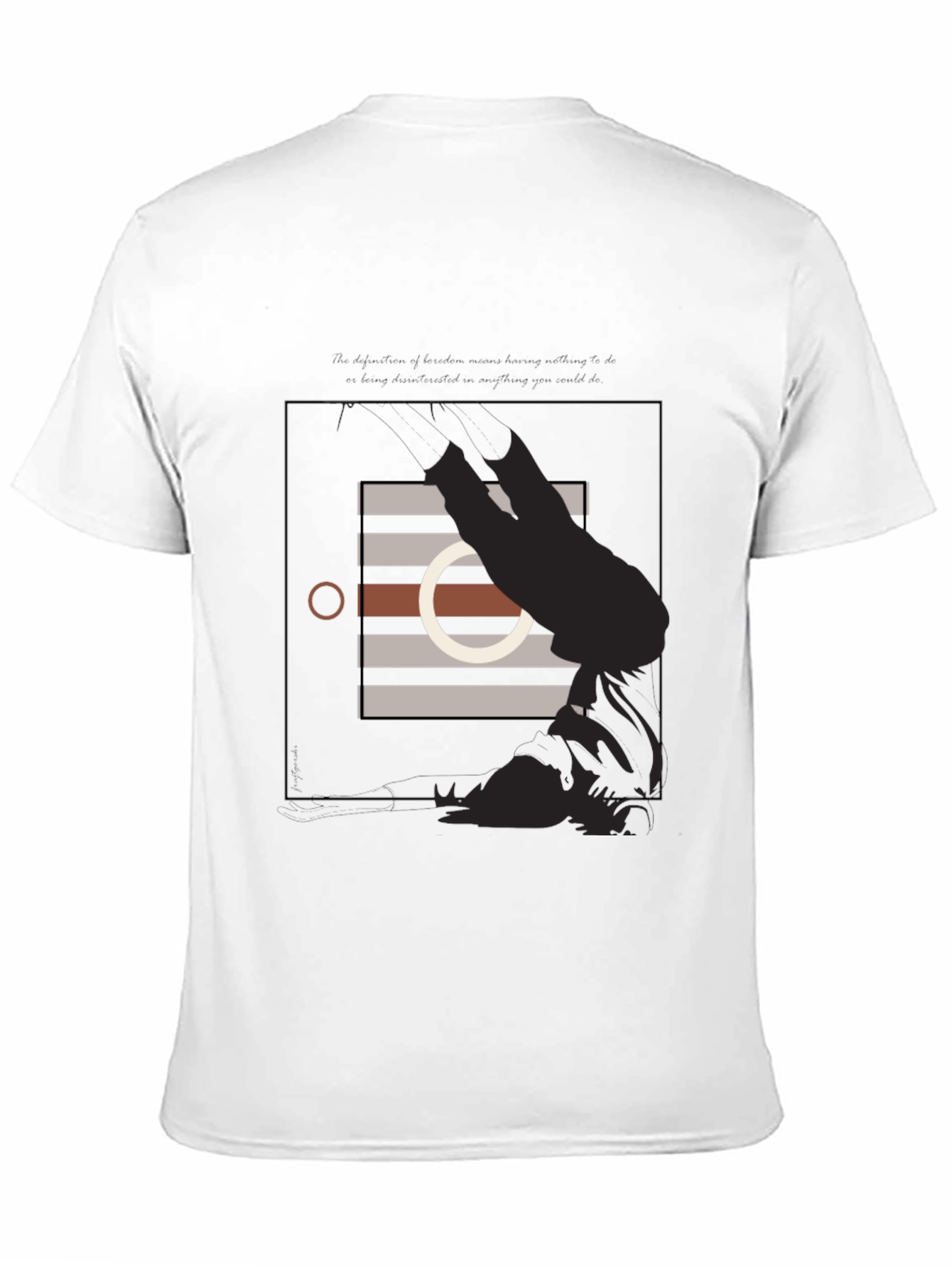 Abstract Graphic Black T-Shirt - Modern Style