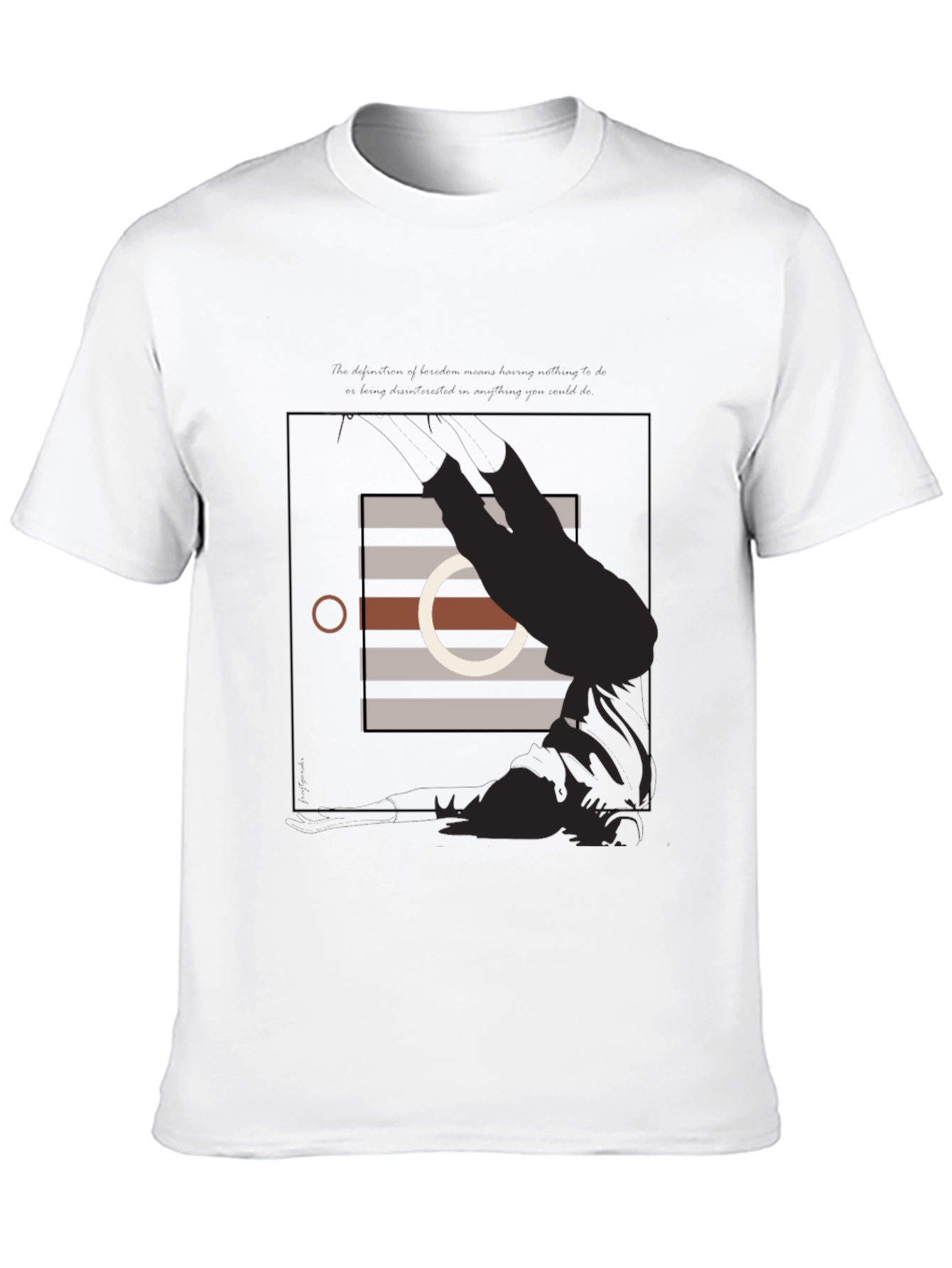 Abstract Graphic Black T-Shirt - Modern Style