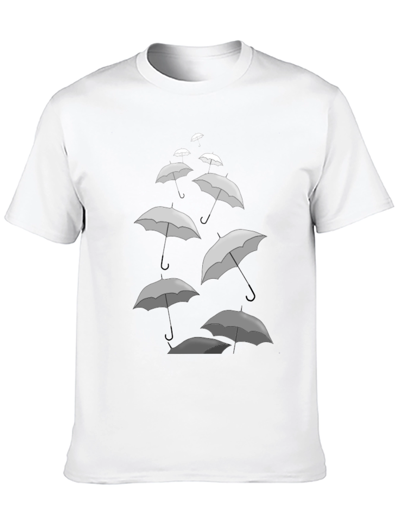 Umbrella Cascade Graphic Tee - Stylish Comfort