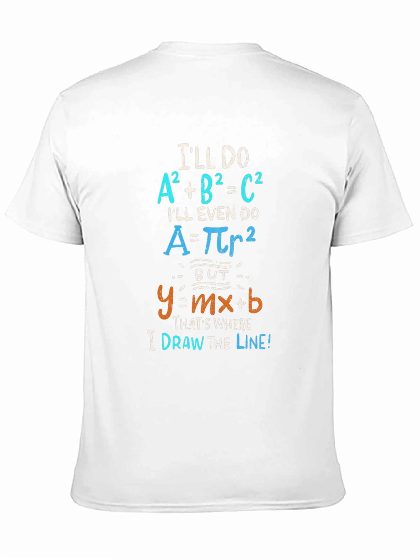 Math Humor T-Shirt: Draw the Line