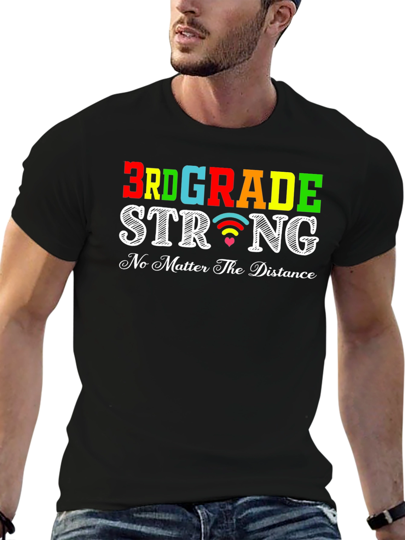 3rd Grade Strong T-Shirt: Distance Learning Apparel