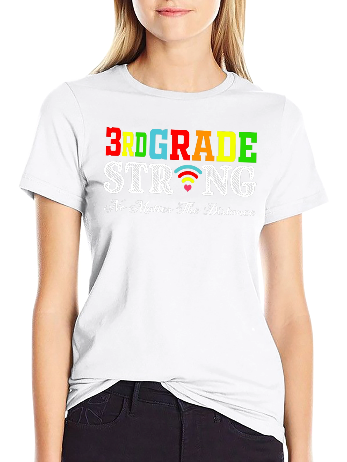 3rd Grade Strong T-Shirt: Distance Learning Apparel