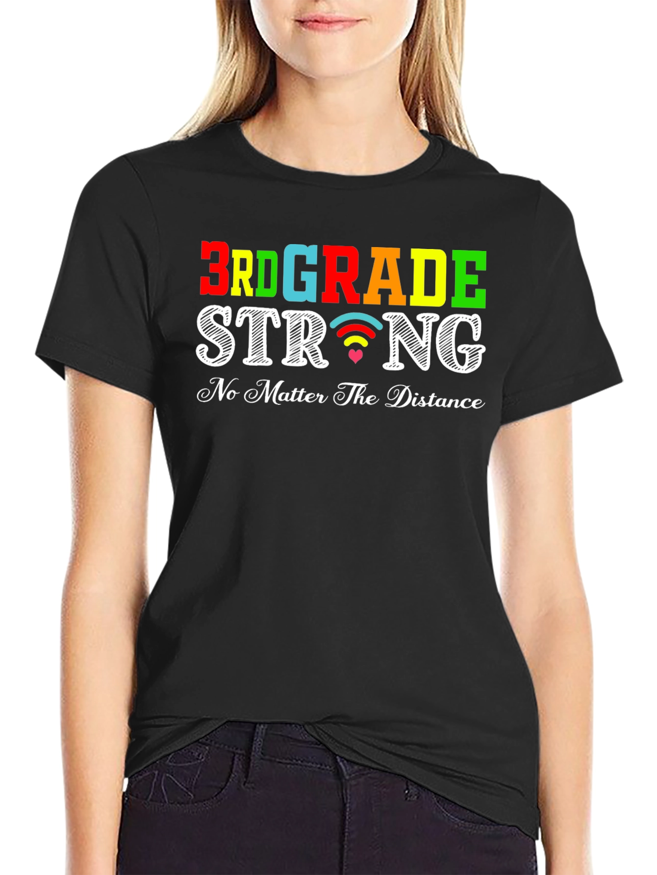 3rd Grade Strong T-Shirt: Distance Learning Apparel