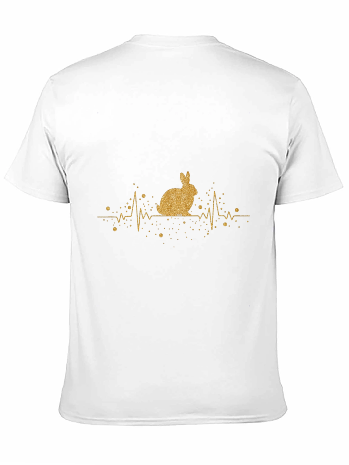 Rabbit Heartbeat Graphic Tee - Black