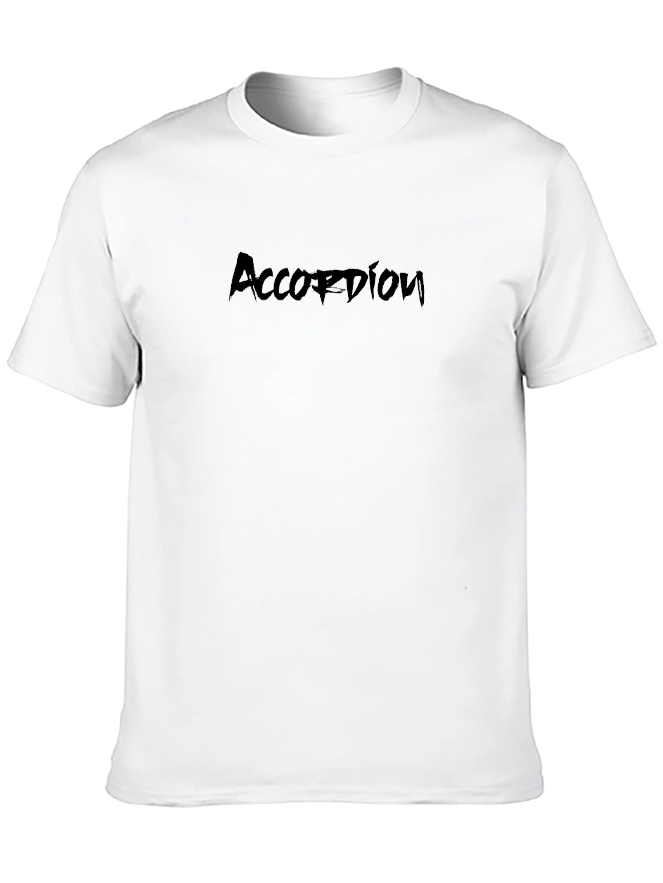 Accordion T-Shirt - Black Graphic Tee