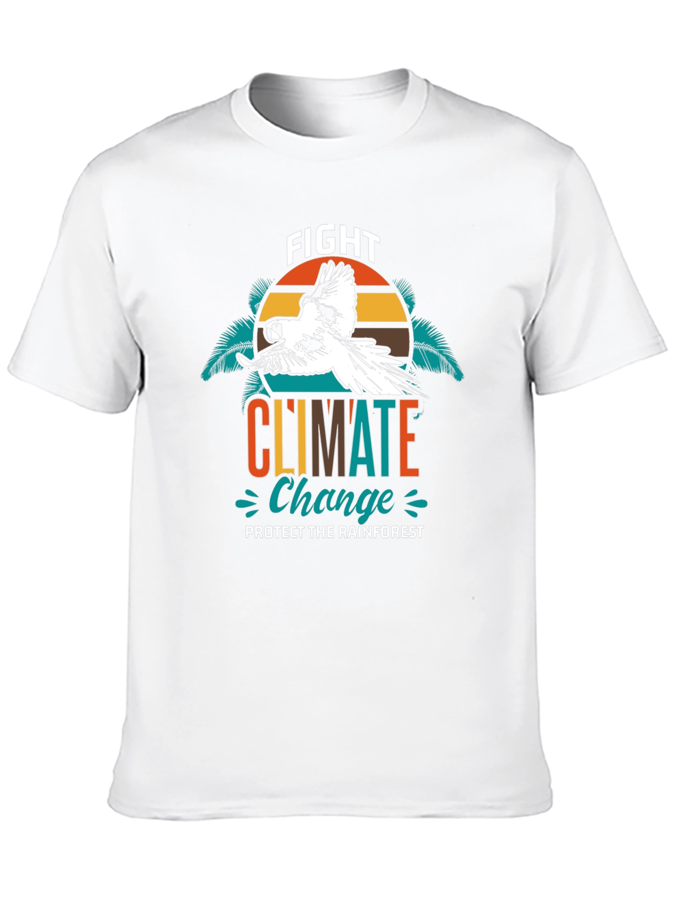 Fight Climate Change Parrot Graphic Tee